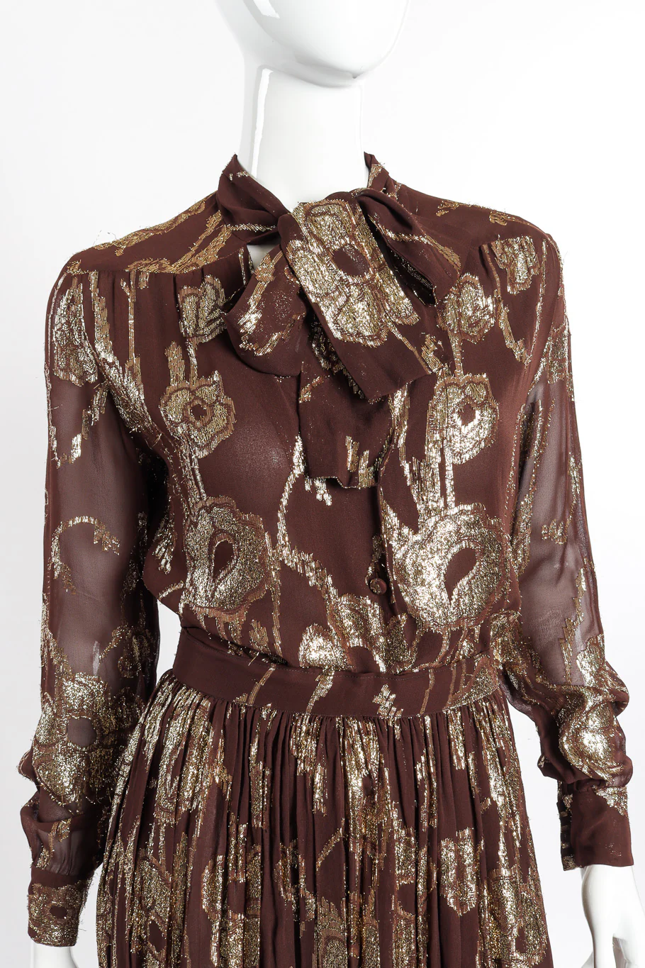Metallic Top and Skirt Set - Image 4