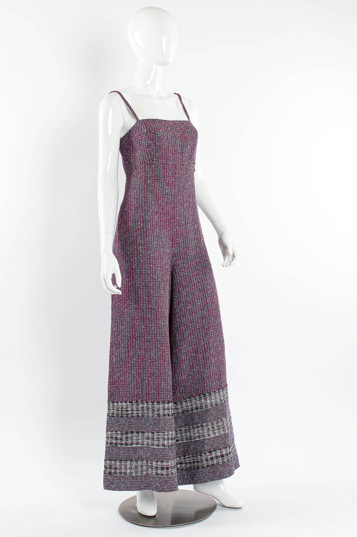 2017P S/S Metallic Tweed Jumpsuit - Image 6