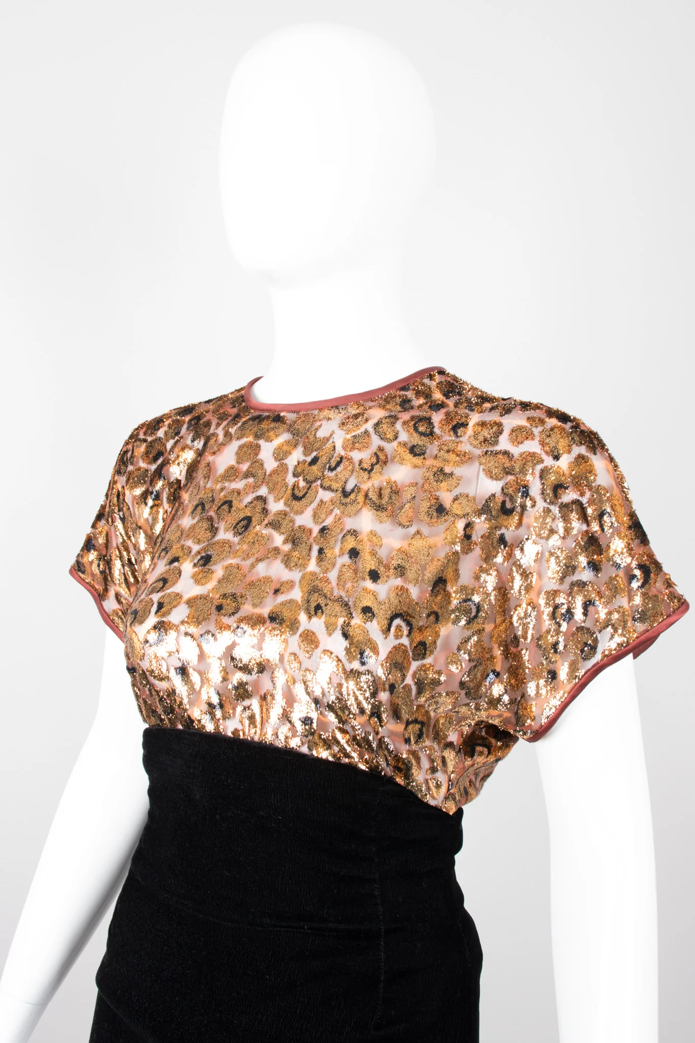 Metallic Velvet Lamé Animal Tee - Image 2