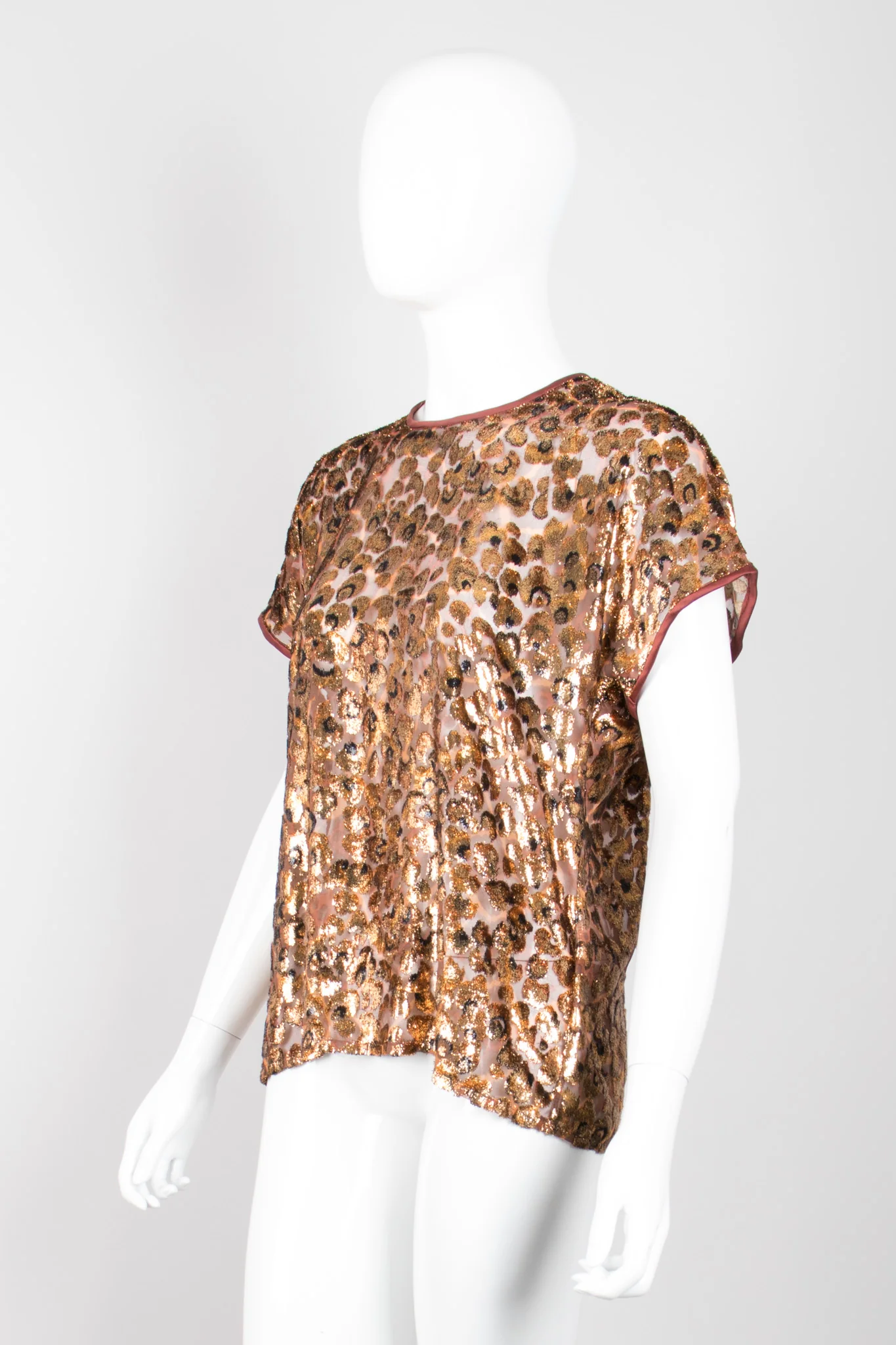 Metallic Velvet Lamé Animal Tee - Image 4