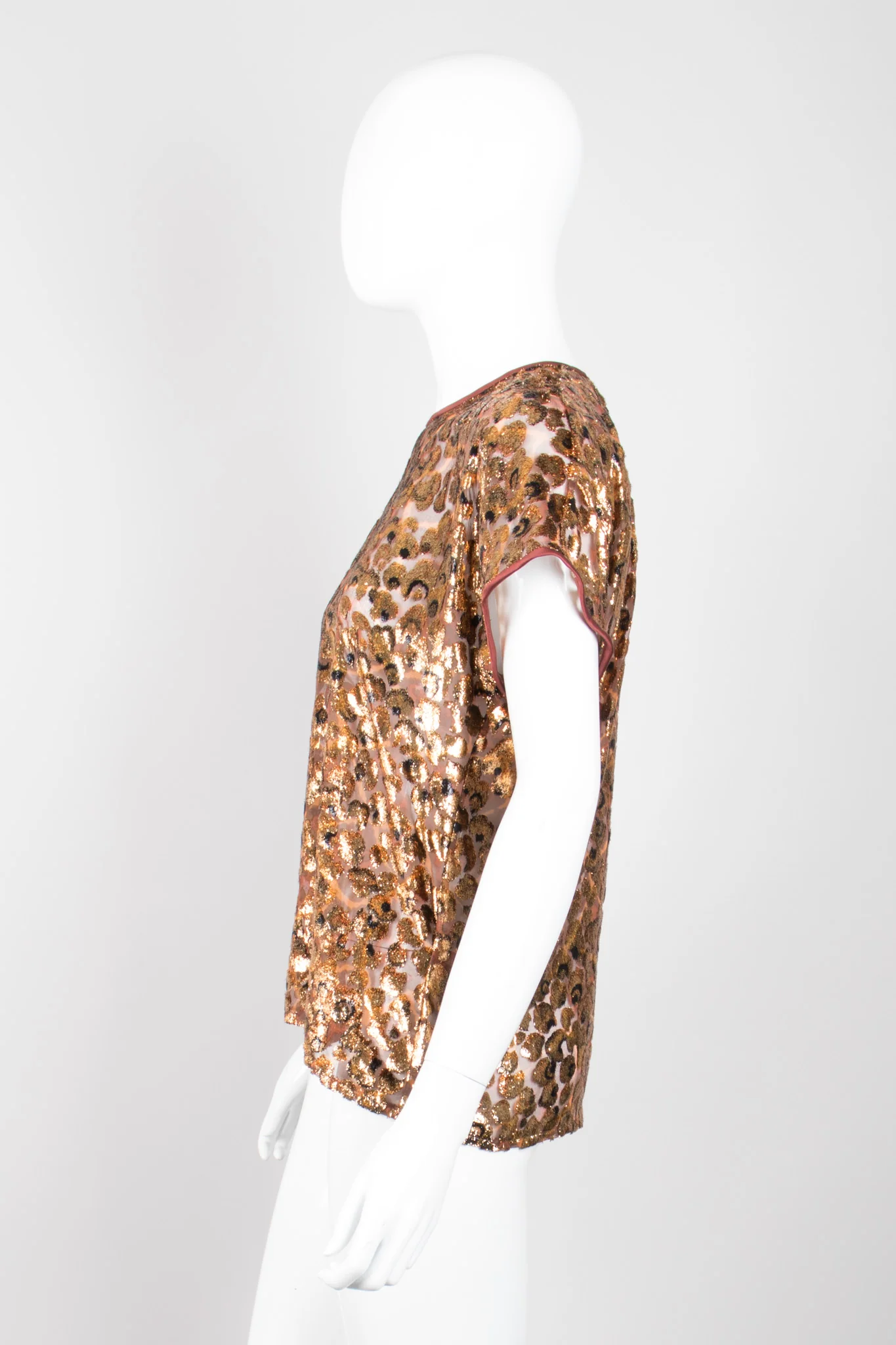 Metallic Velvet Lamé Animal Tee - Image 5