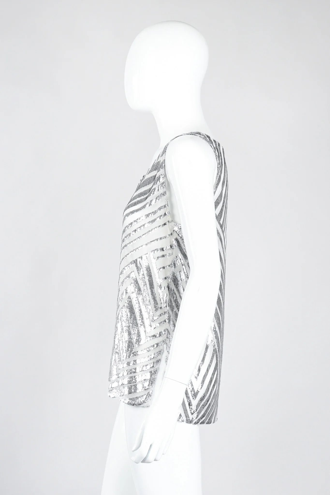 Metallic Velvet Lamé Tank - Image 5