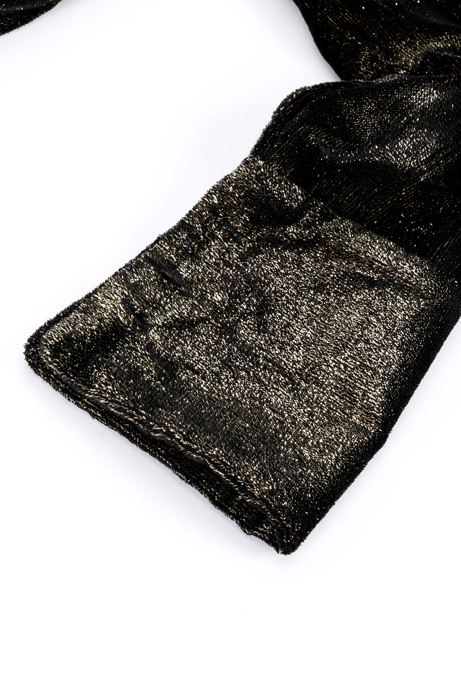 Metallic Velvet Wrap Blouse - Image 6