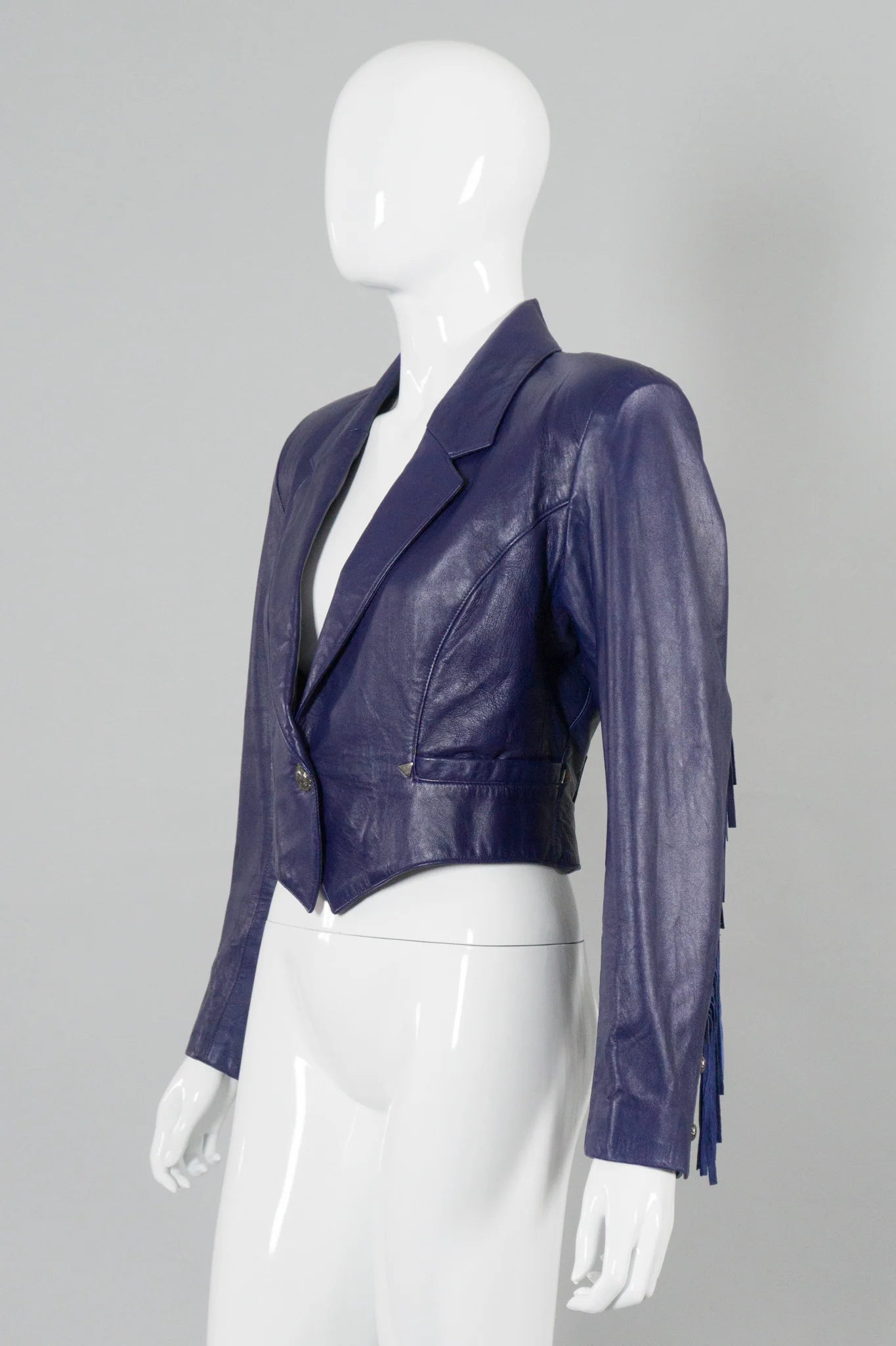 Fringe Leather Jacket - Image 3