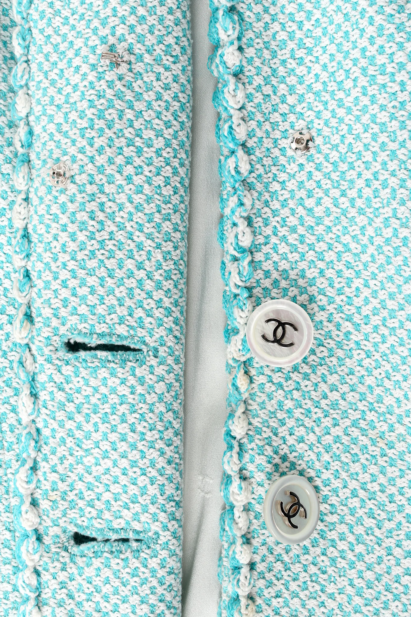 1997 S/S Micro Check Jacket & Skirt Set - Image 8
