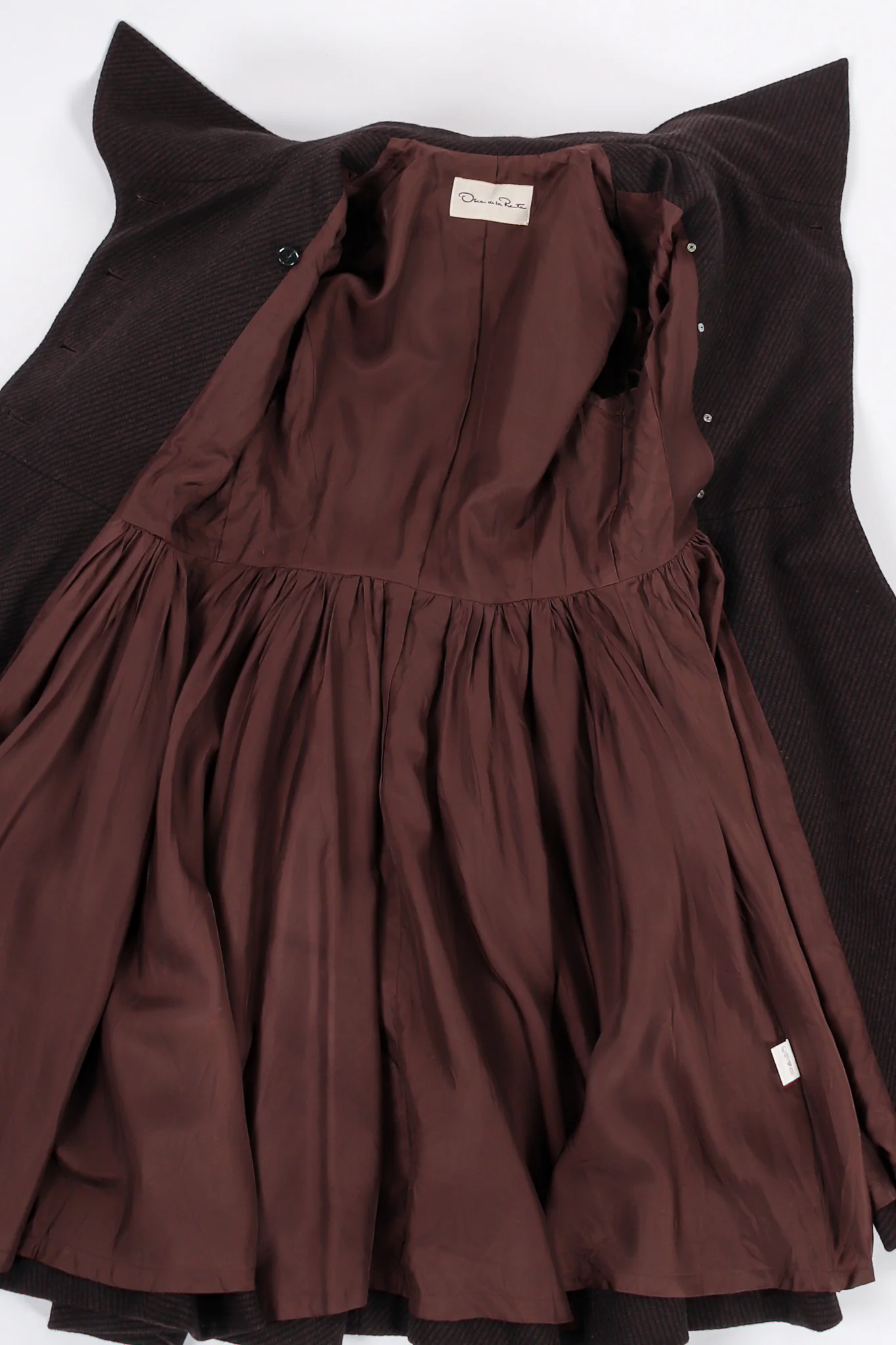 Micro Check Tweed Princess Coat - Image 9