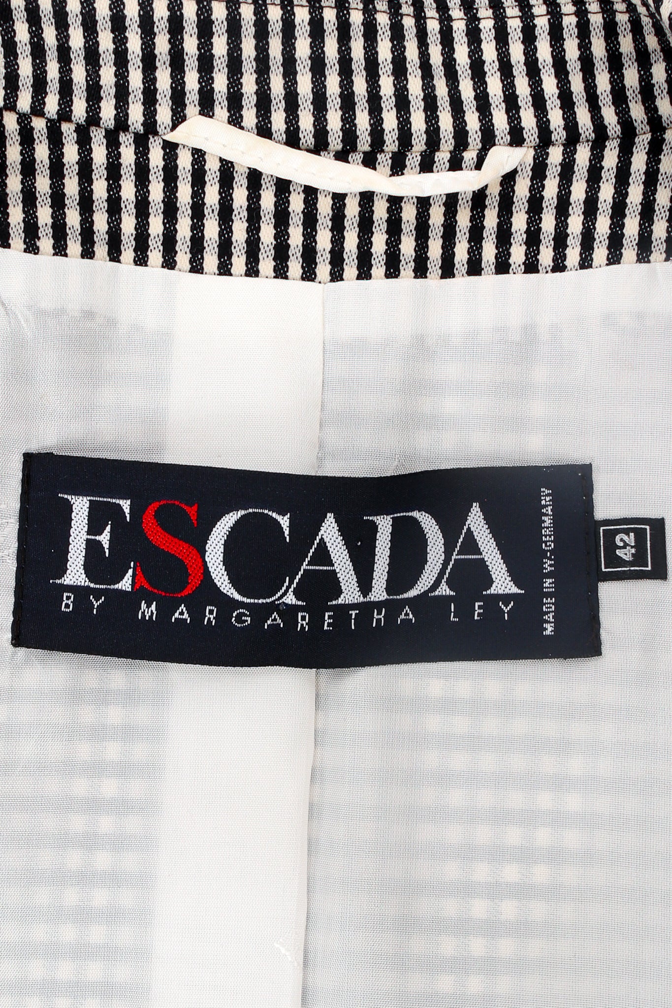 Micro Gingham Cropped Jacket - Image 9