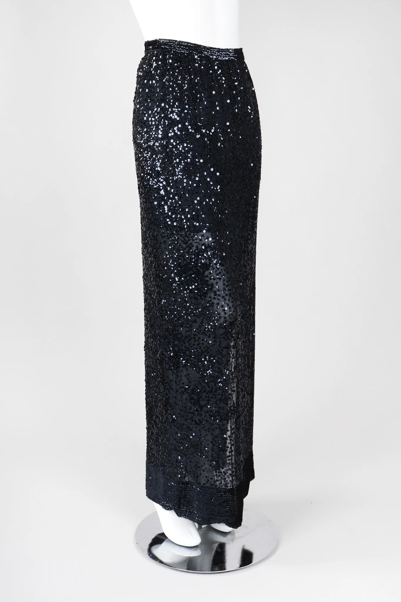 Micro Sequin Chiffon Skirt - Image 3