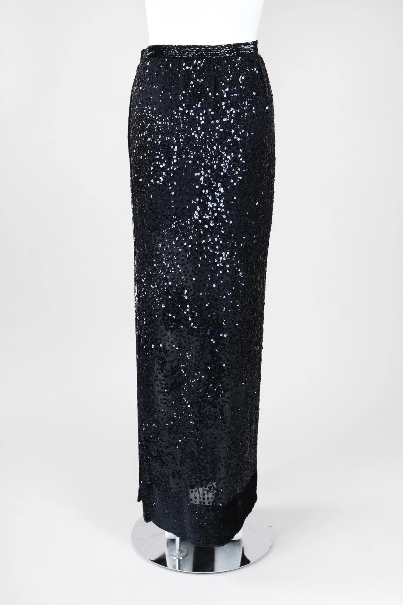 Micro Sequin Chiffon Skirt - Image 8