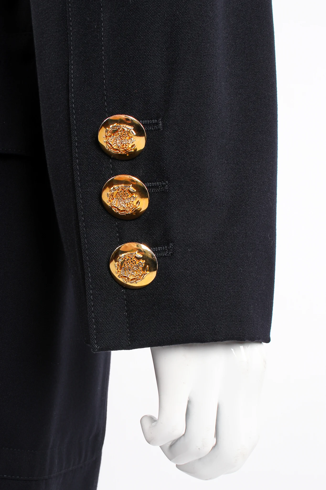 Midnight Belted Twill Trench - Image 14