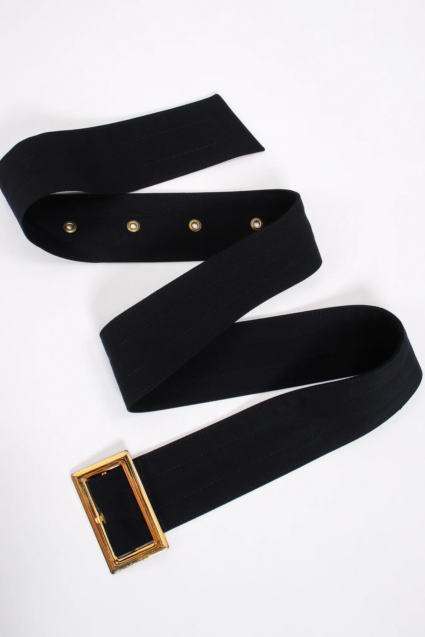 Midnight Belted Twill Trench - Image 16