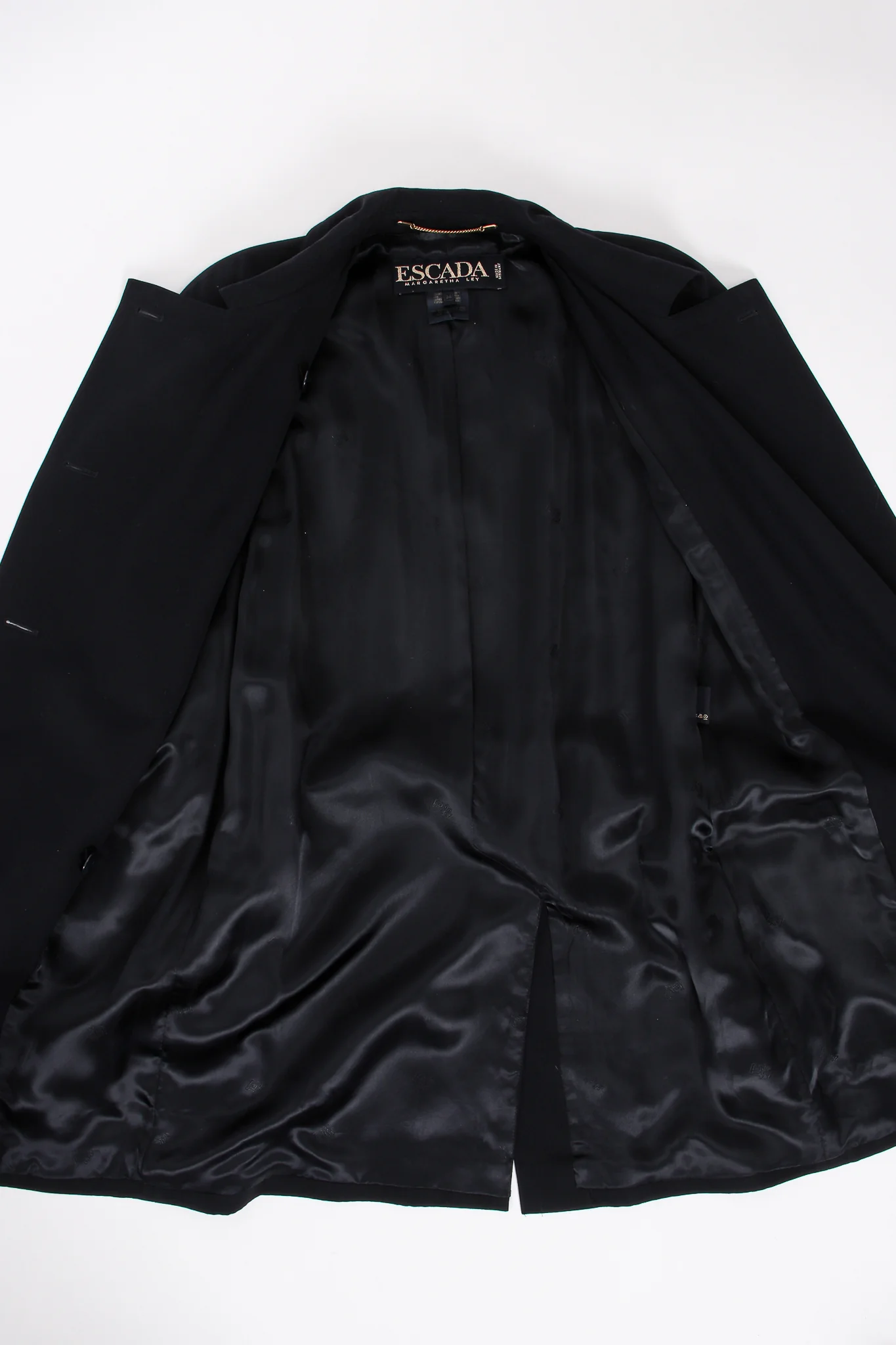 Midnight Belted Twill Trench - Image 17