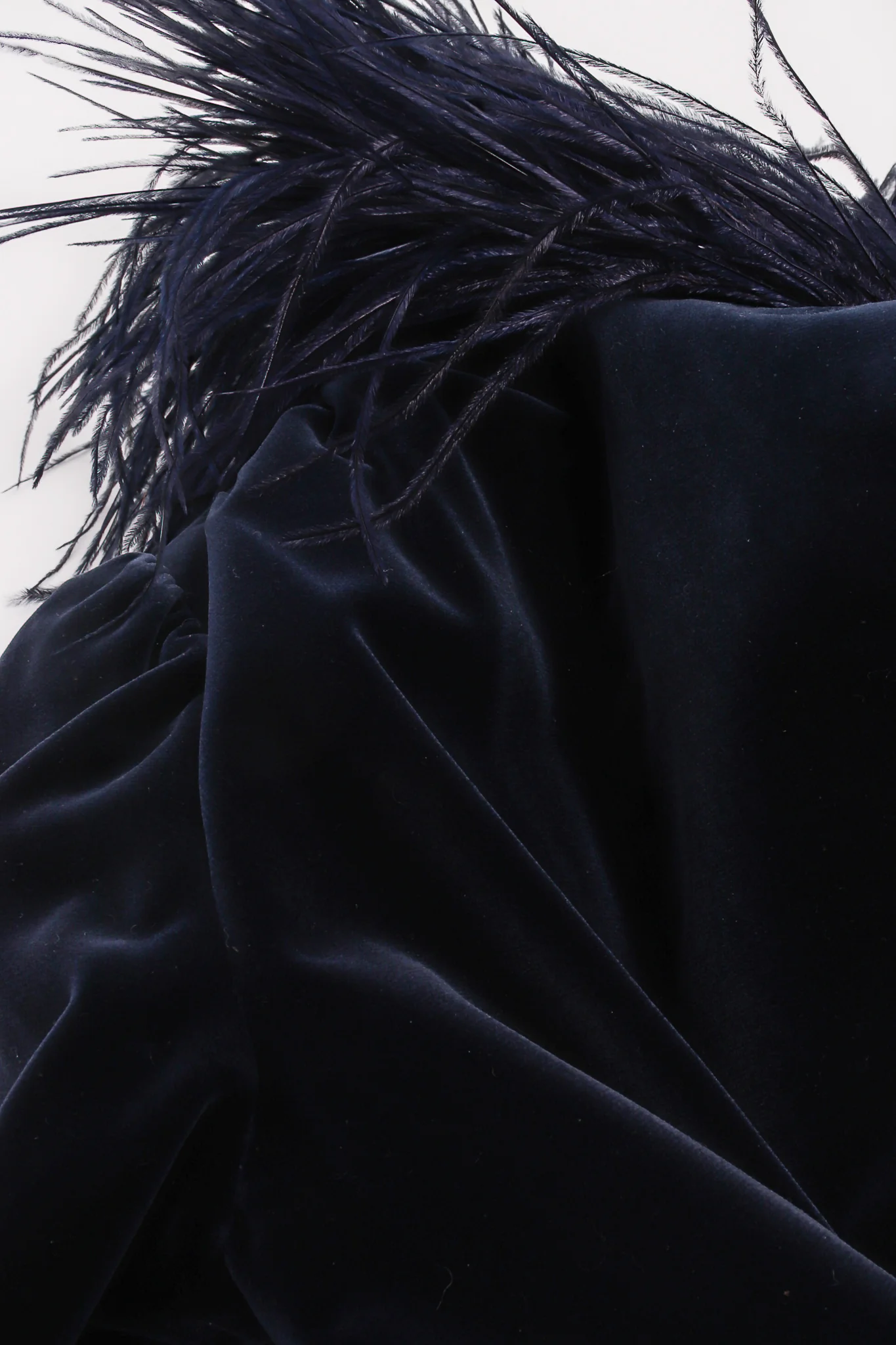 Midnight Ostrich Velvet Jacket - Image 7