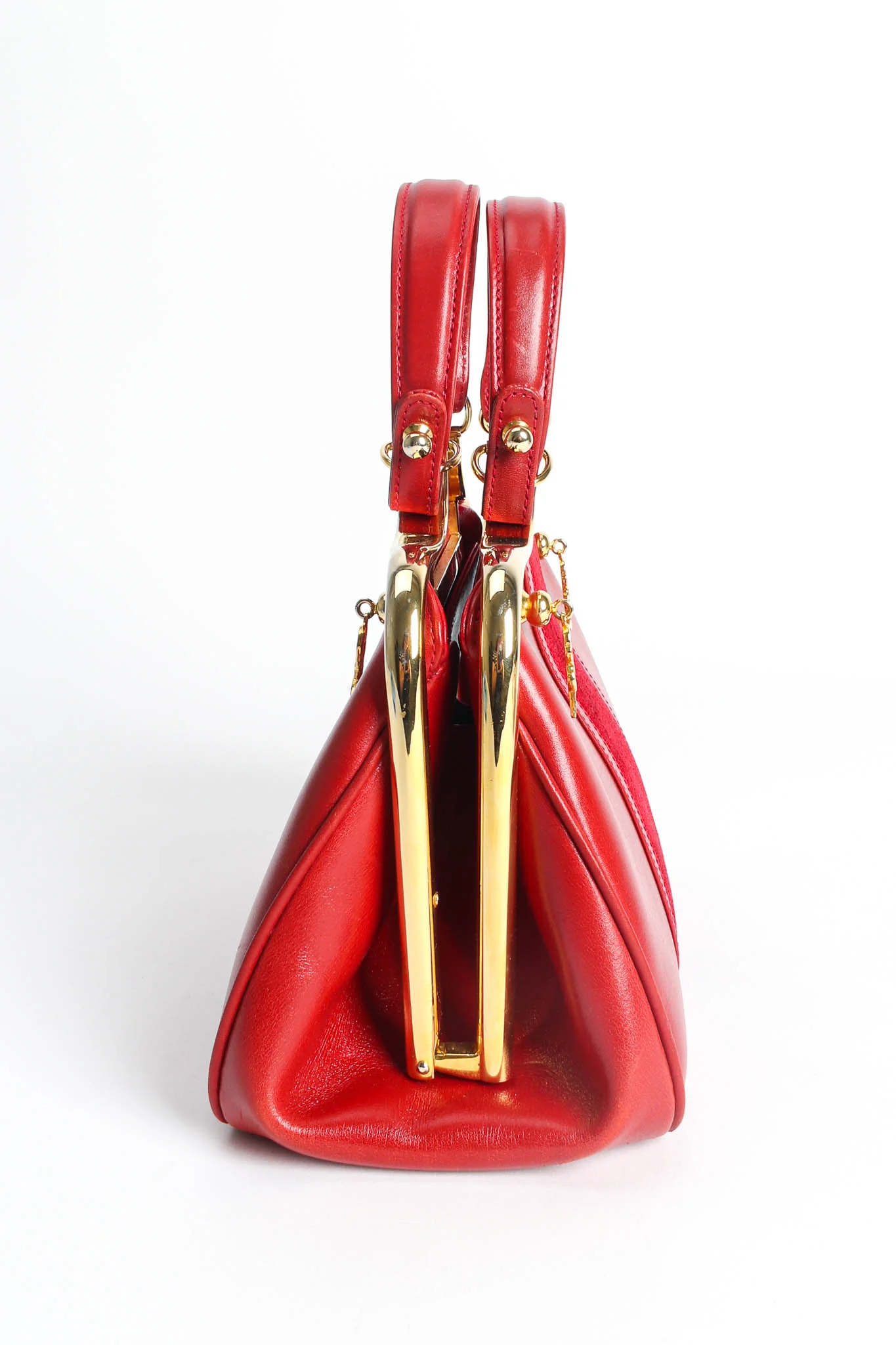 Mini Caravel Leather Frame Bag - Image 6