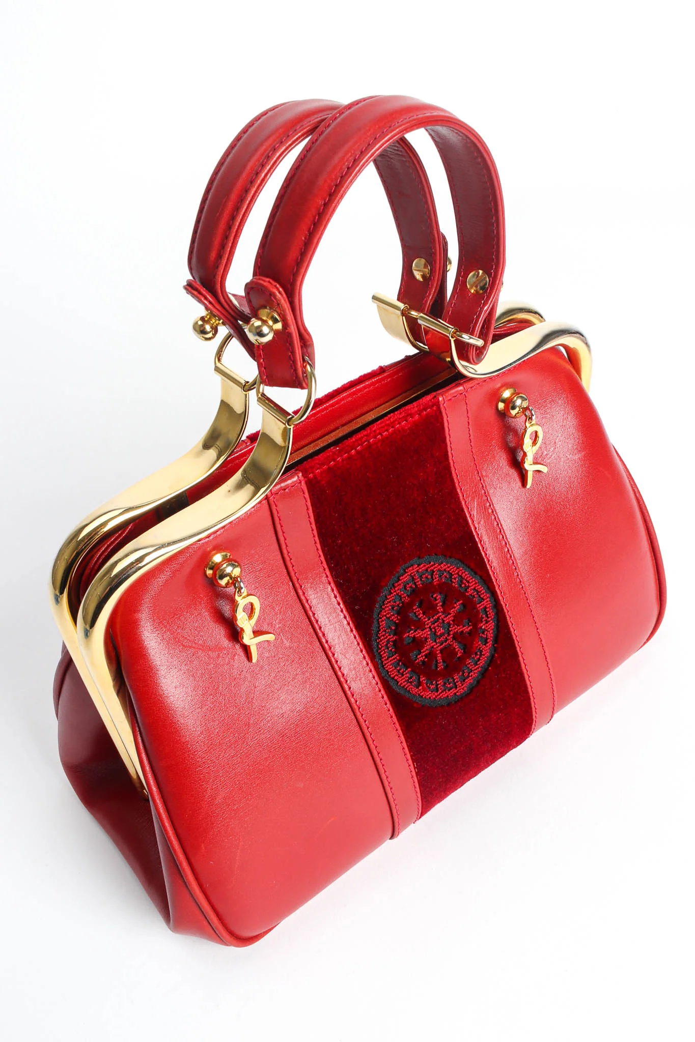 Mini Caravel Leather Frame Bag - Image 7