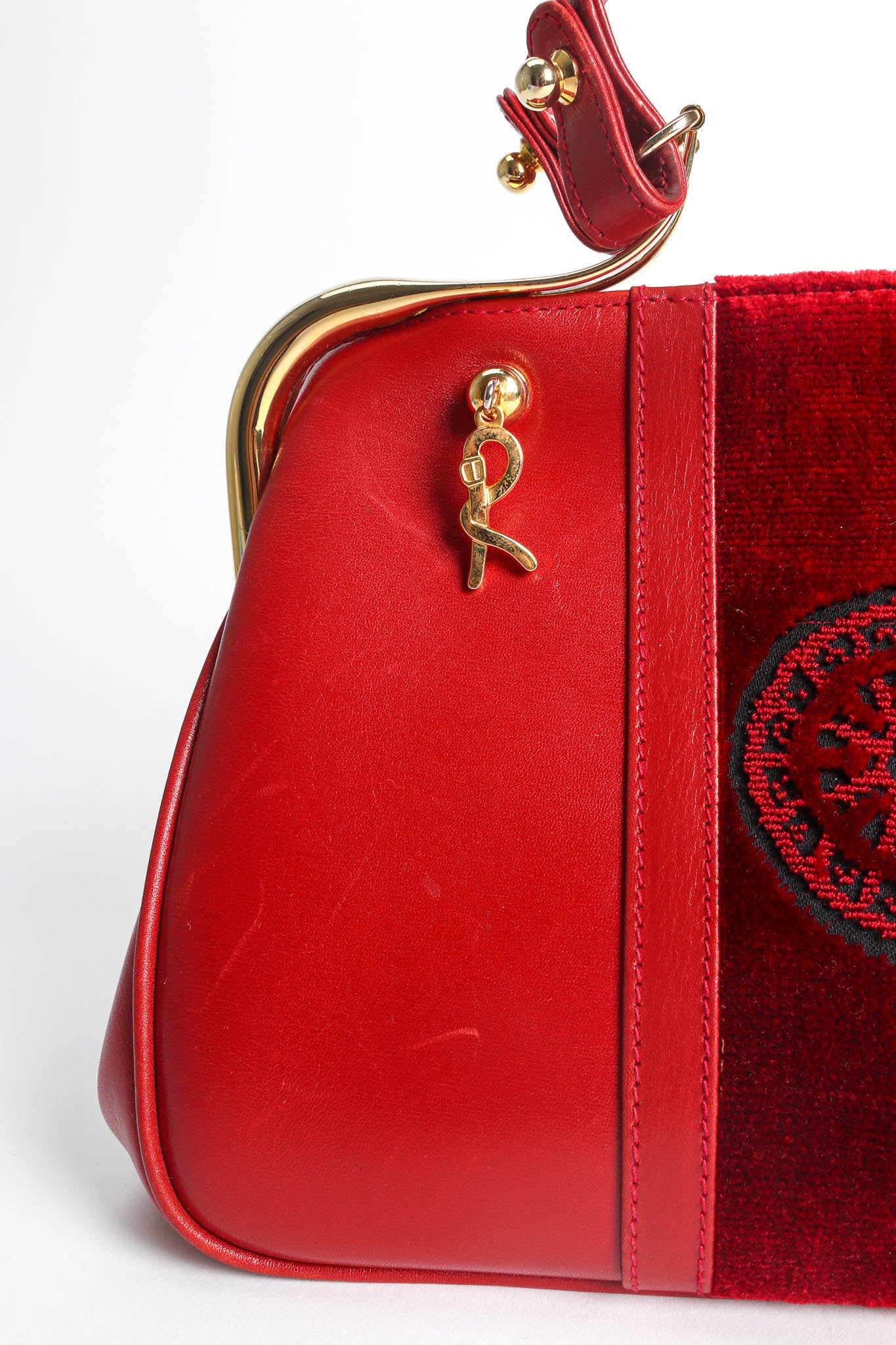 Mini Caravel Leather Frame Bag - Image 8