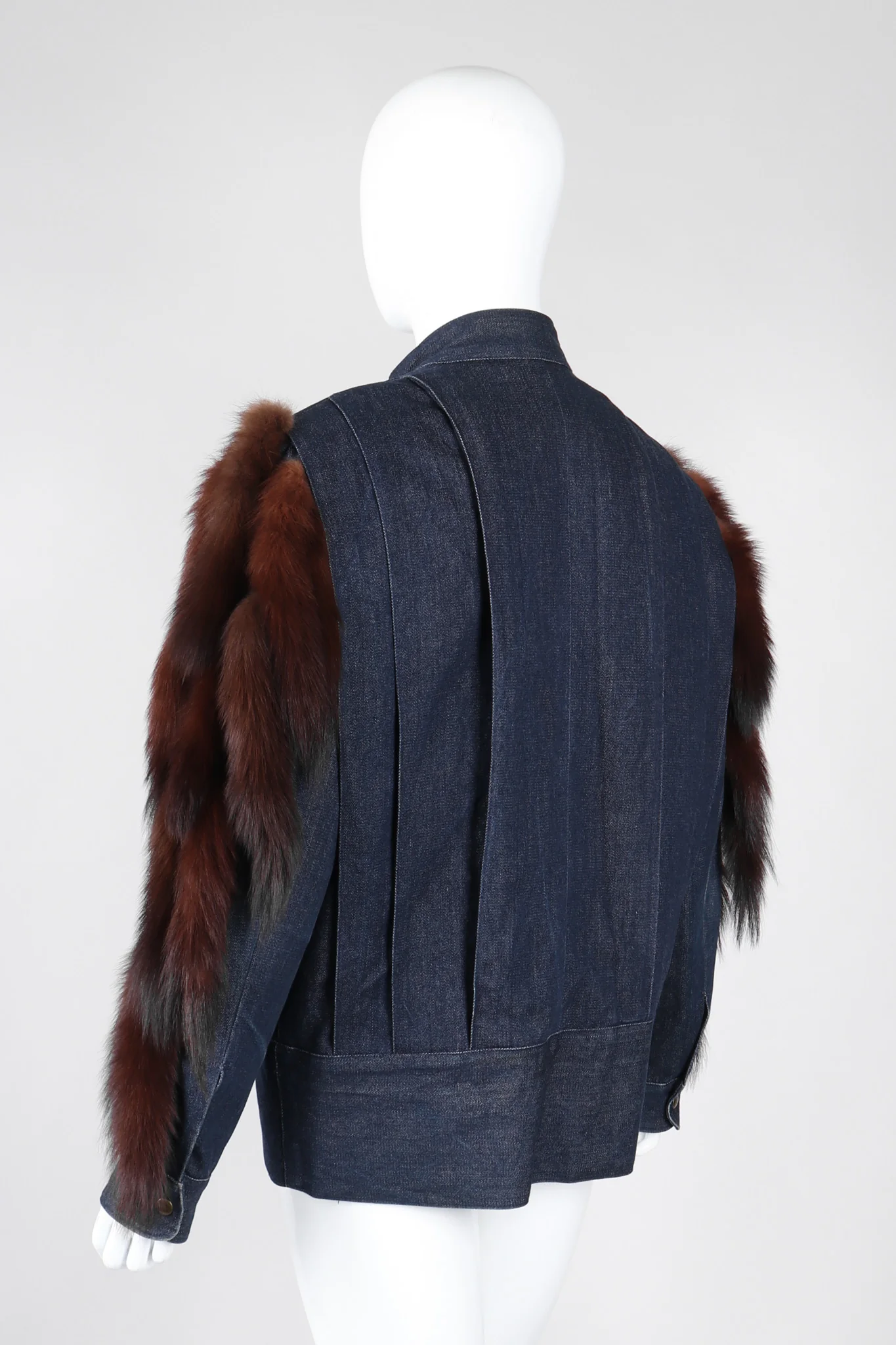 Mink Denim Bomber - Image 6