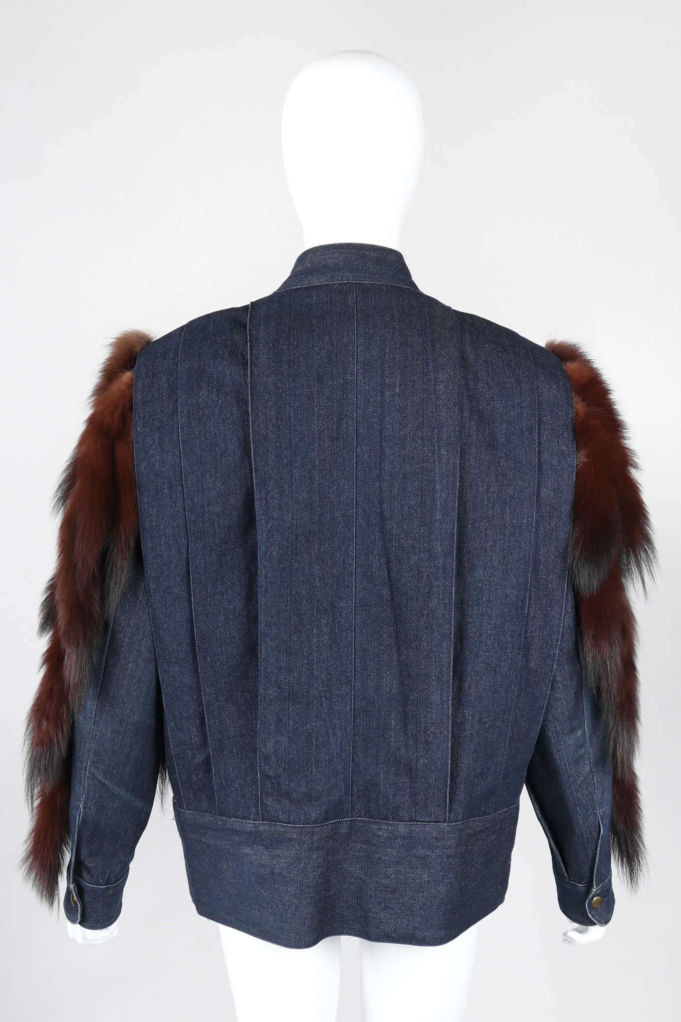 Mink Denim Bomber - Image 7