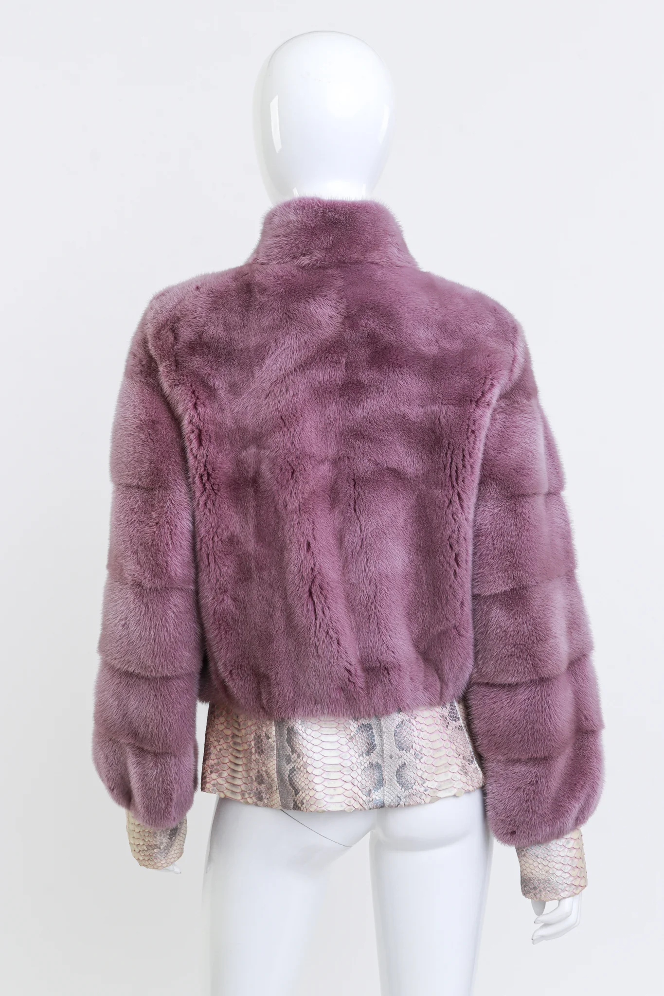 Mink Python Trim Jacket - Image 3
