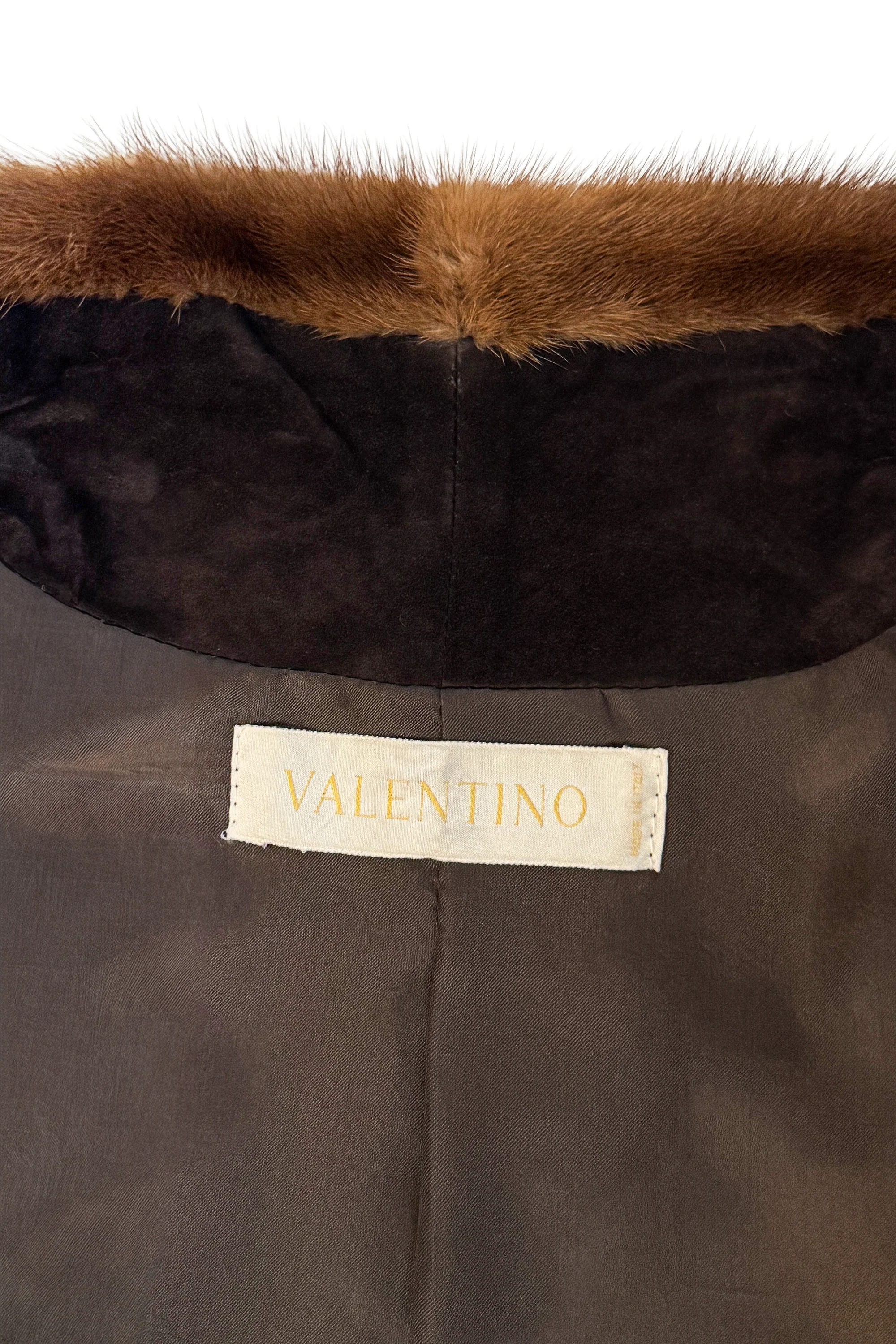 Mink Trim Suede Jacket - Image 5