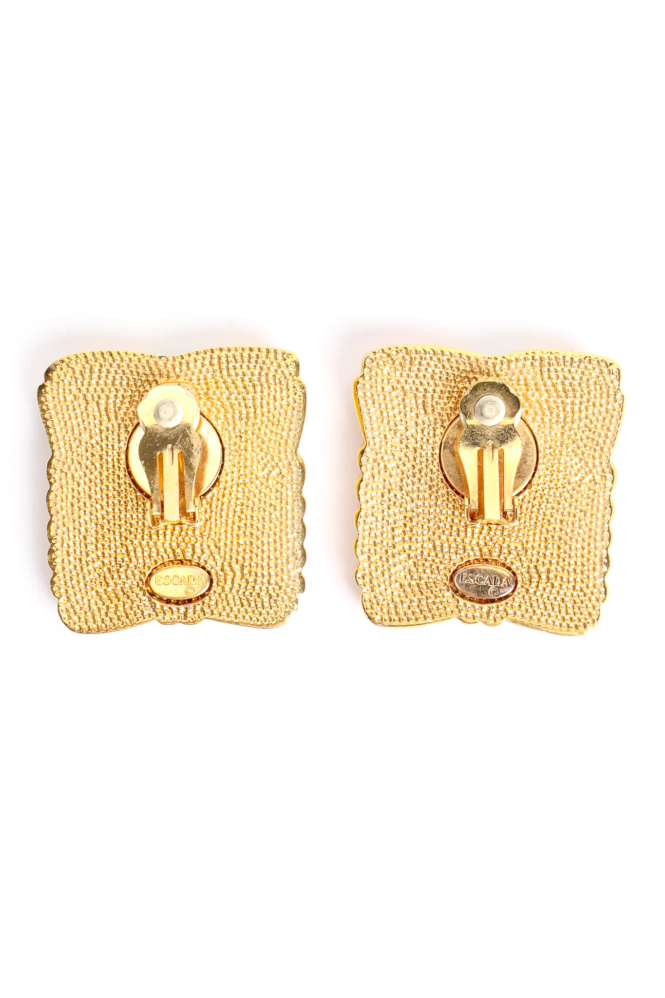Mint Enamel Baroque Frame Earrings - Image 7