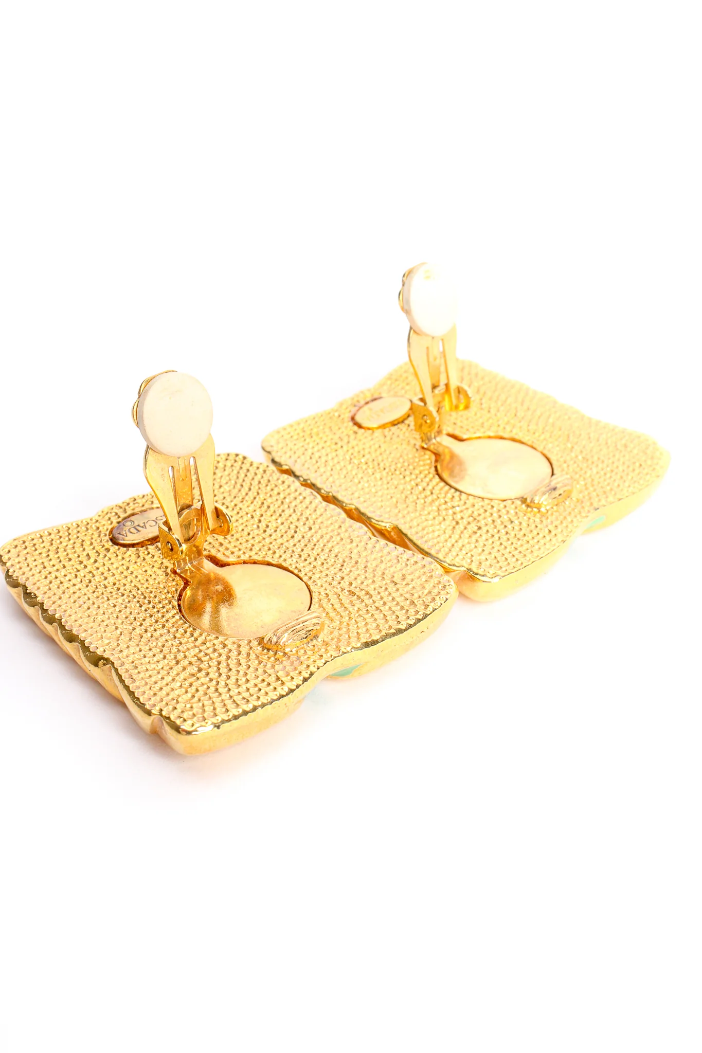 Mint Enamel Baroque Frame Earrings - Image 8