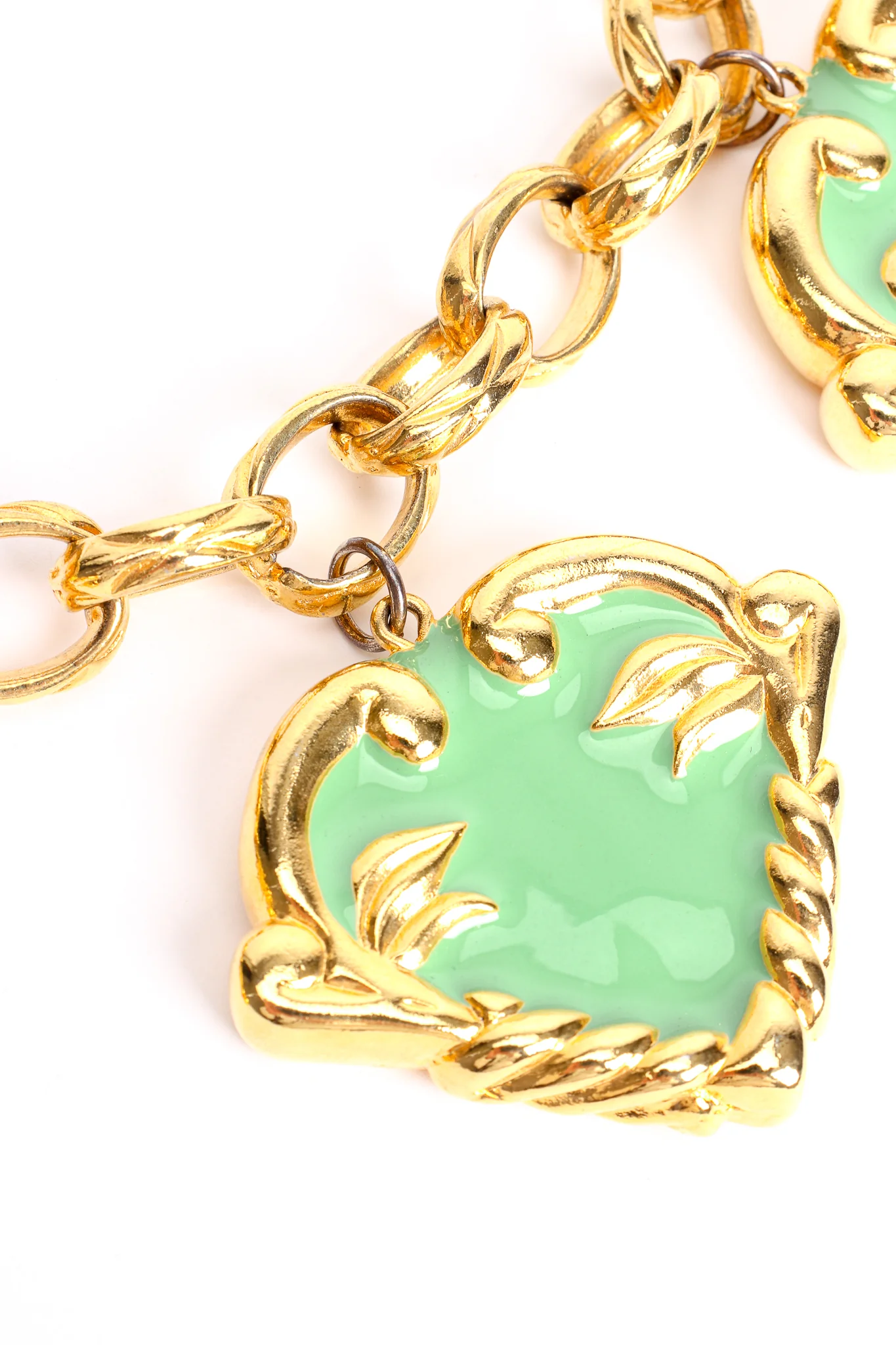Mint Hearts Charm Necklace - Image 13