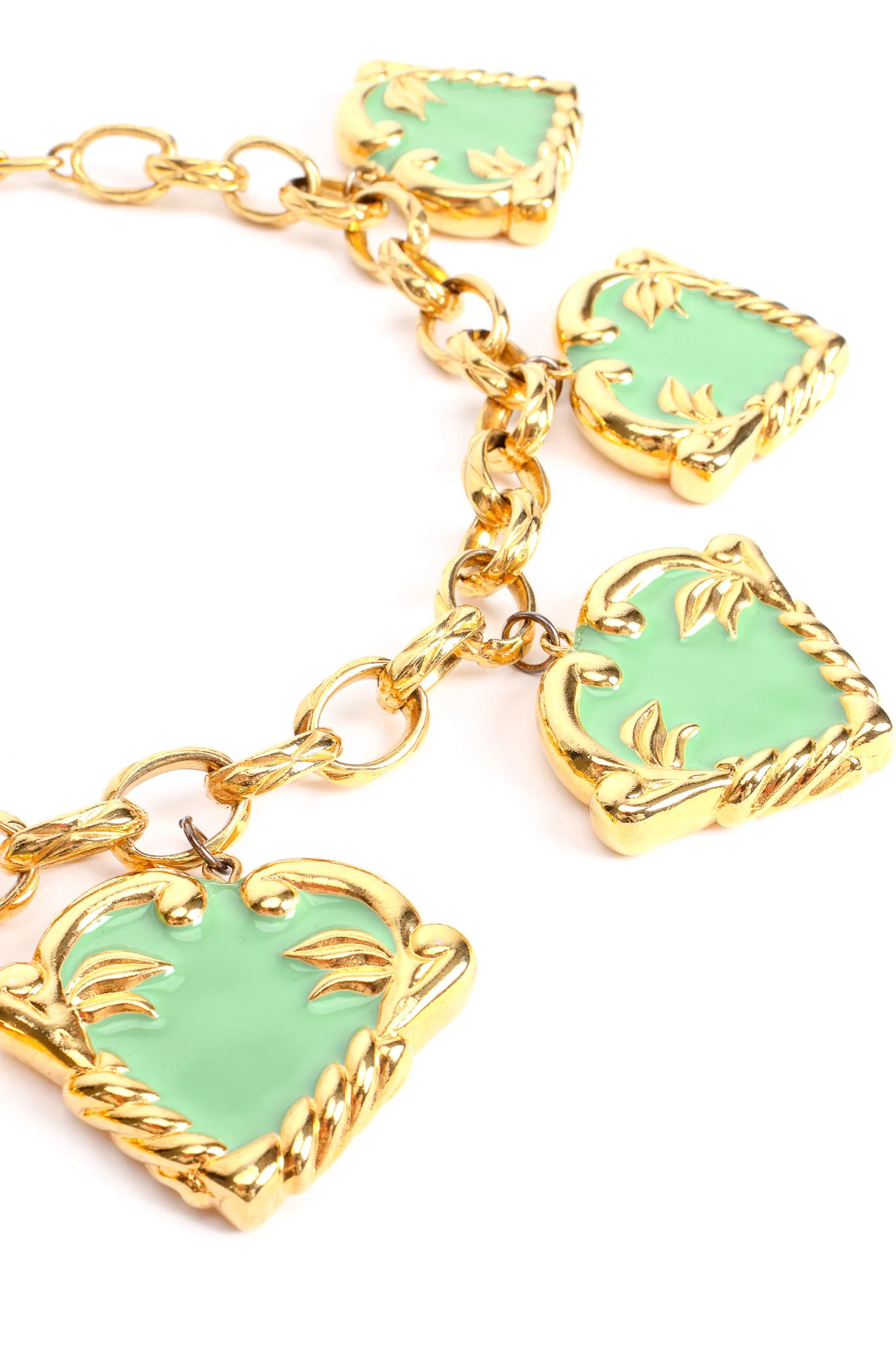Mint Hearts Charm Necklace - Image 8