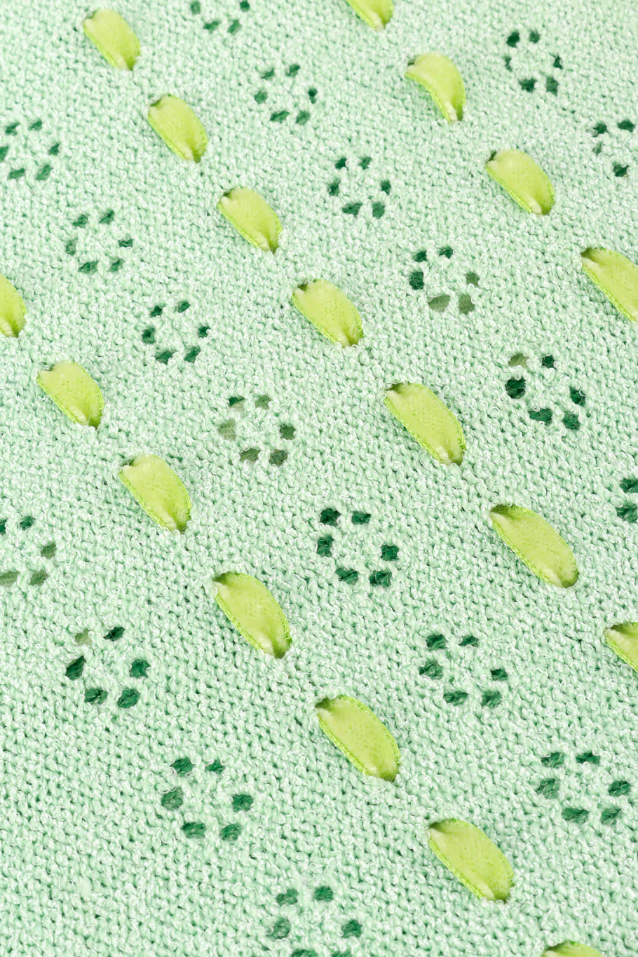 Mint Ribbon Weave Knit Dress - Image 6