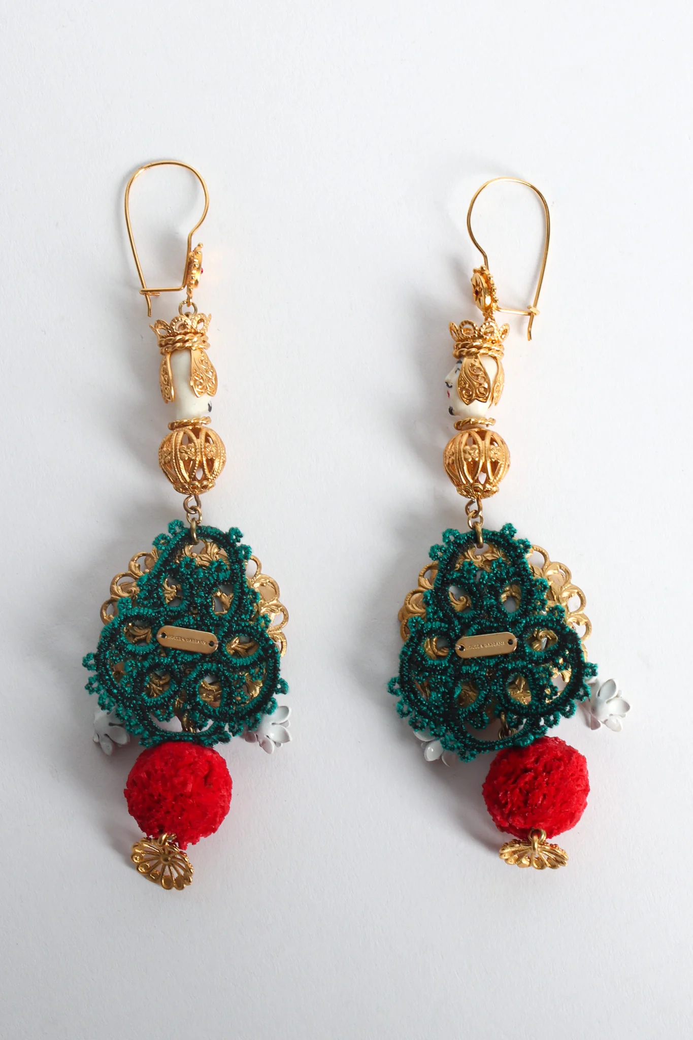 Mirror Wreath Rhinestone Earrings - Image 5