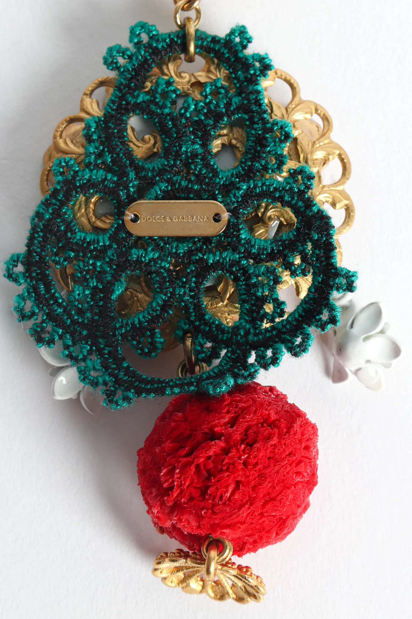 Mirror Wreath Rhinestone Earrings - Image 8