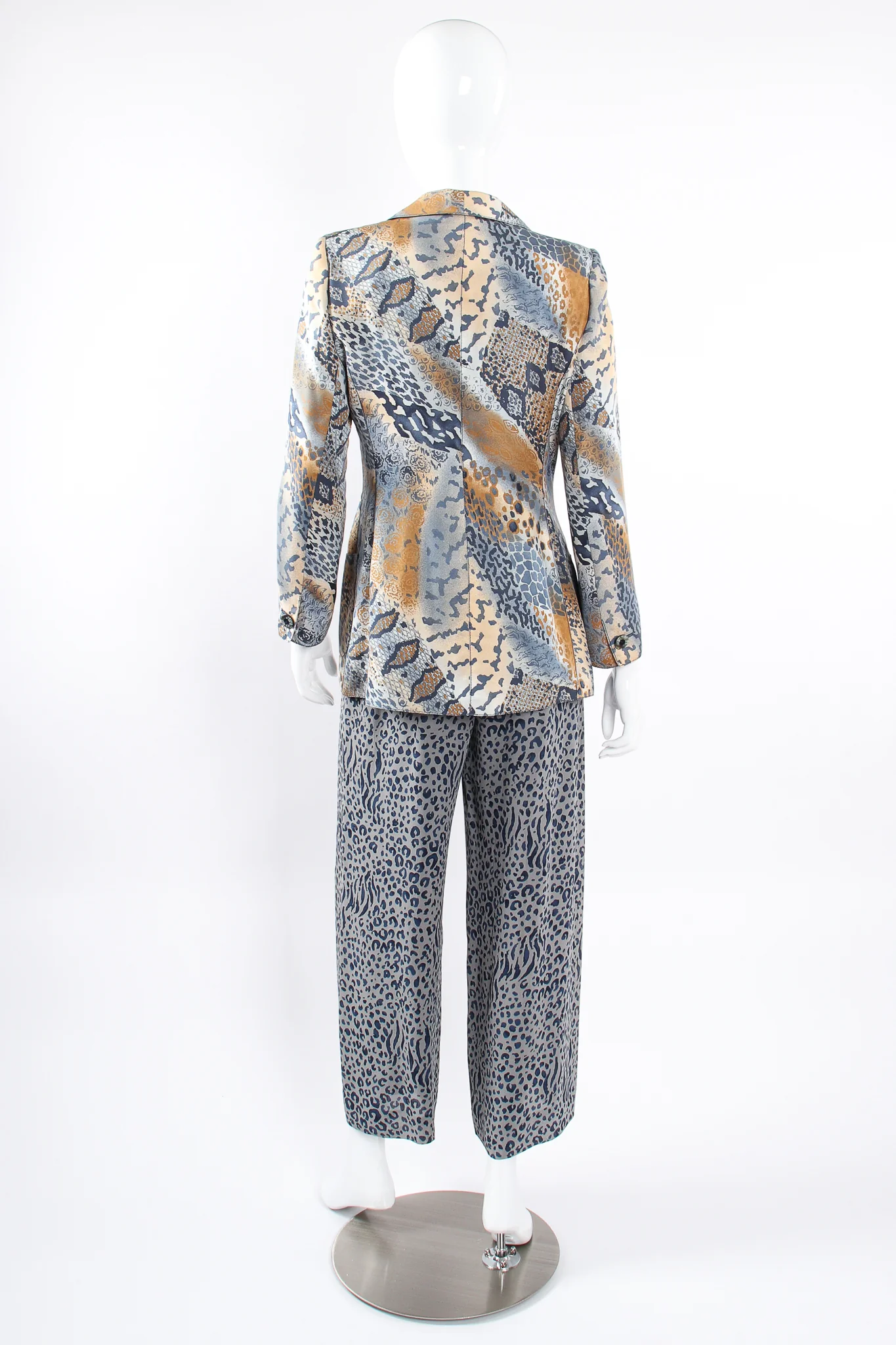 Mixed Animal Print Jacket & Pant Set - Image 10
