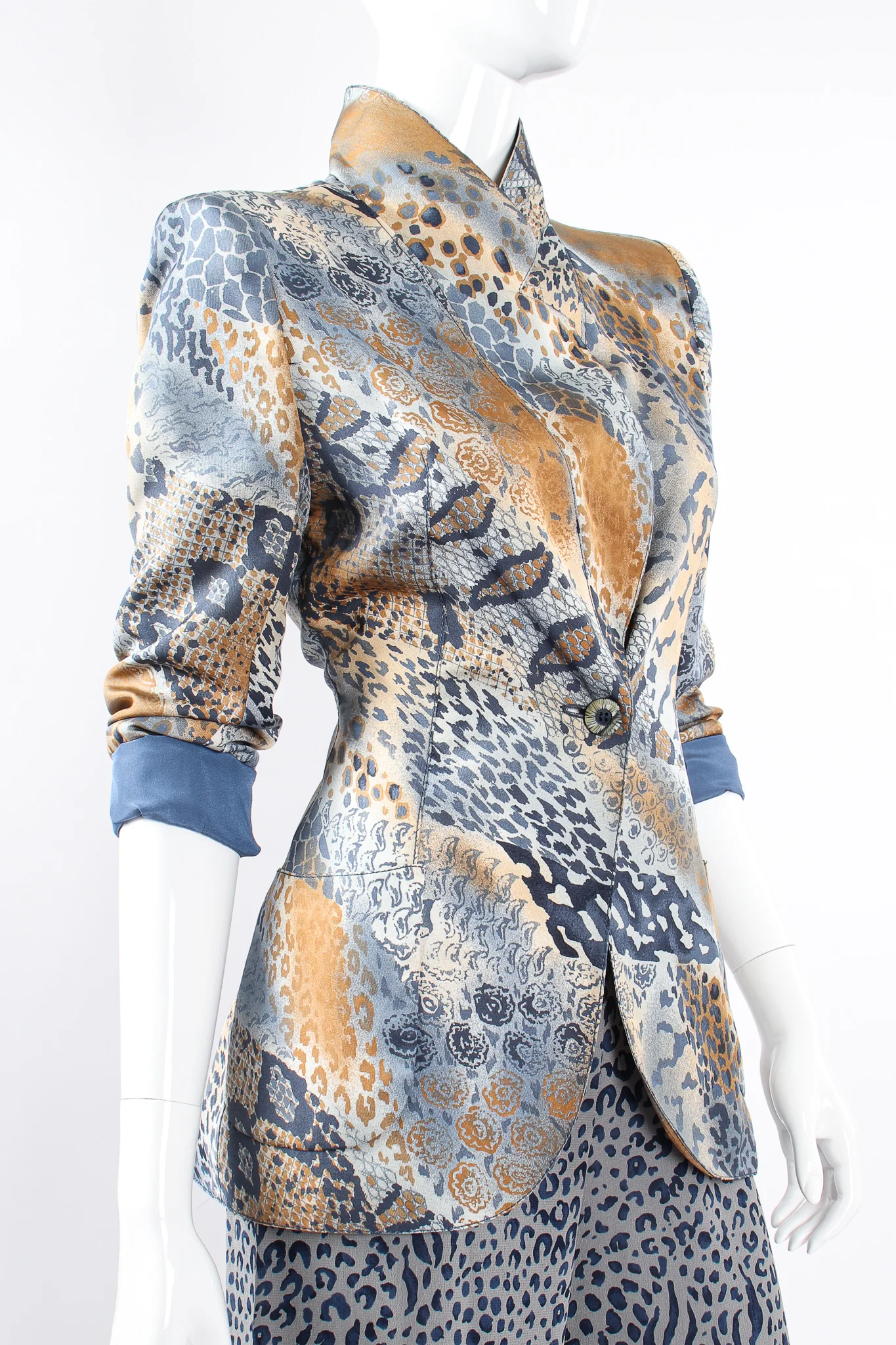 Mixed Animal Print Jacket & Pant Set - Image 2