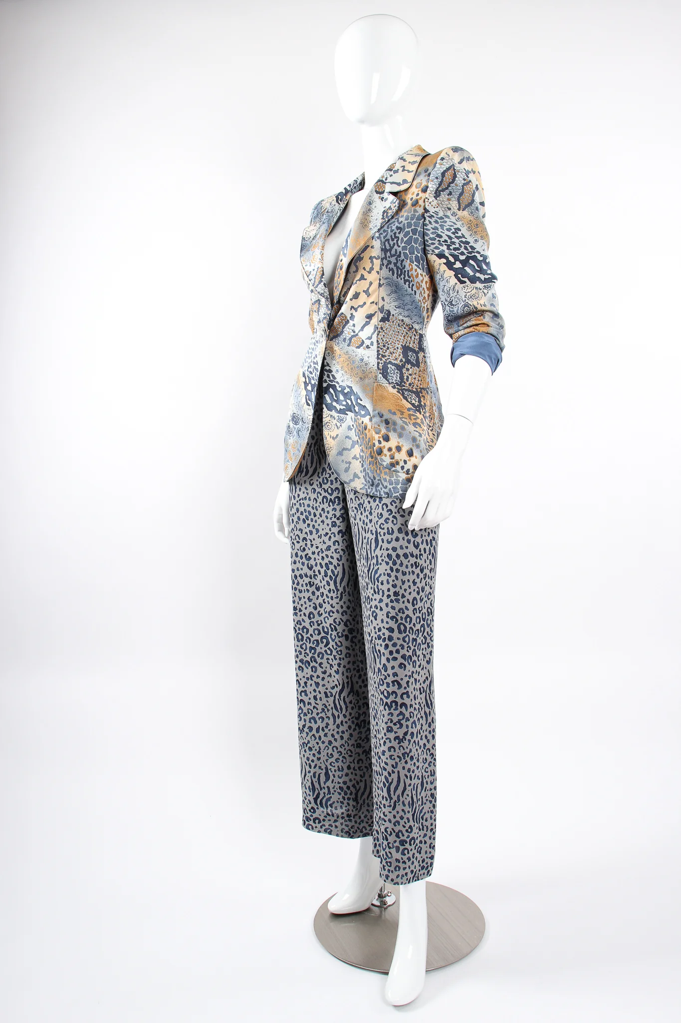 Mixed Animal Print Jacket & Pant Set - Image 6