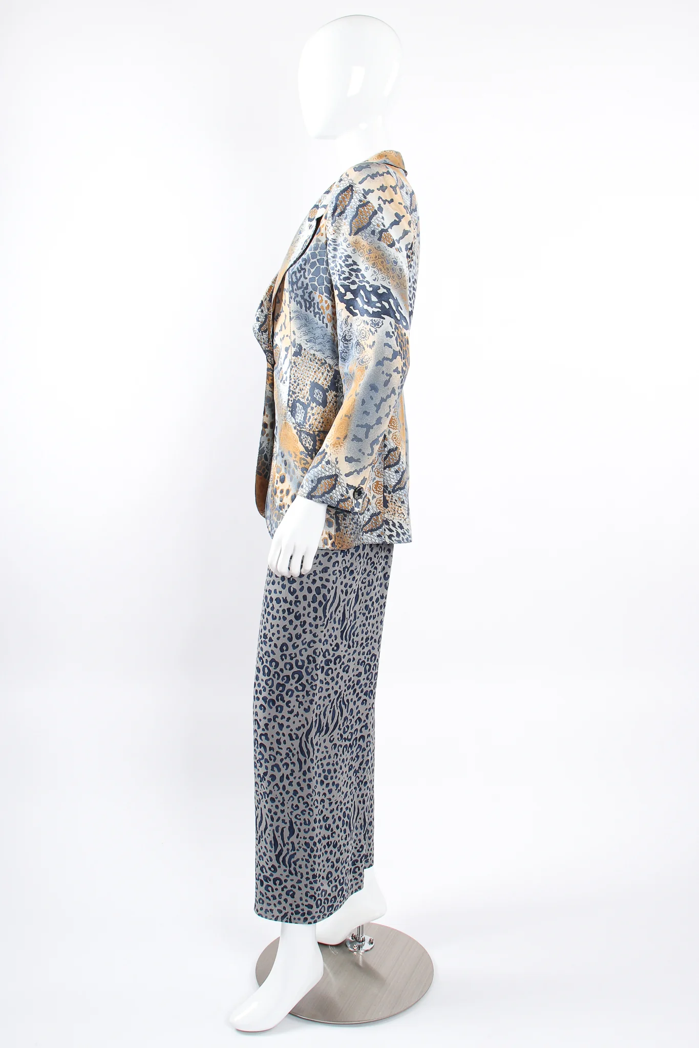 Mixed Animal Print Jacket & Pant Set - Image 9