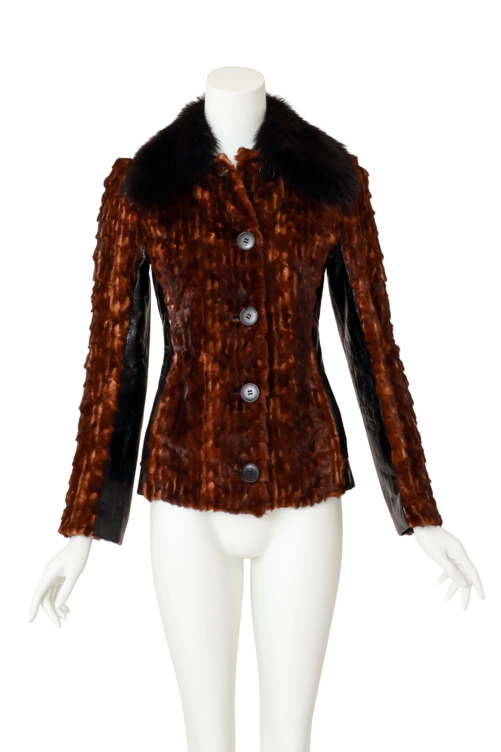 Mink Fur & Eel Tailored Jacket