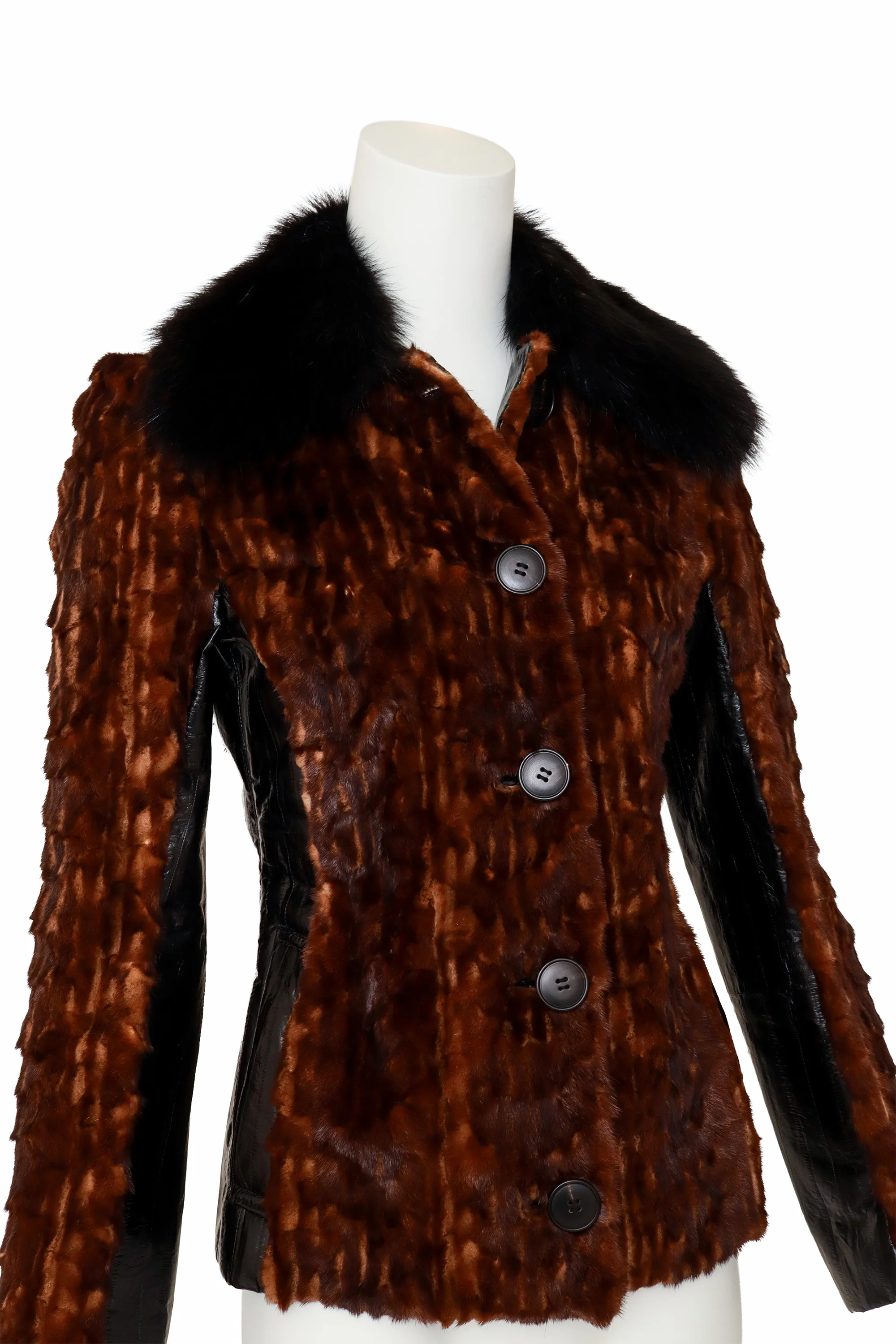 Mink Fur & Eel Tailored Jacket - Image 2