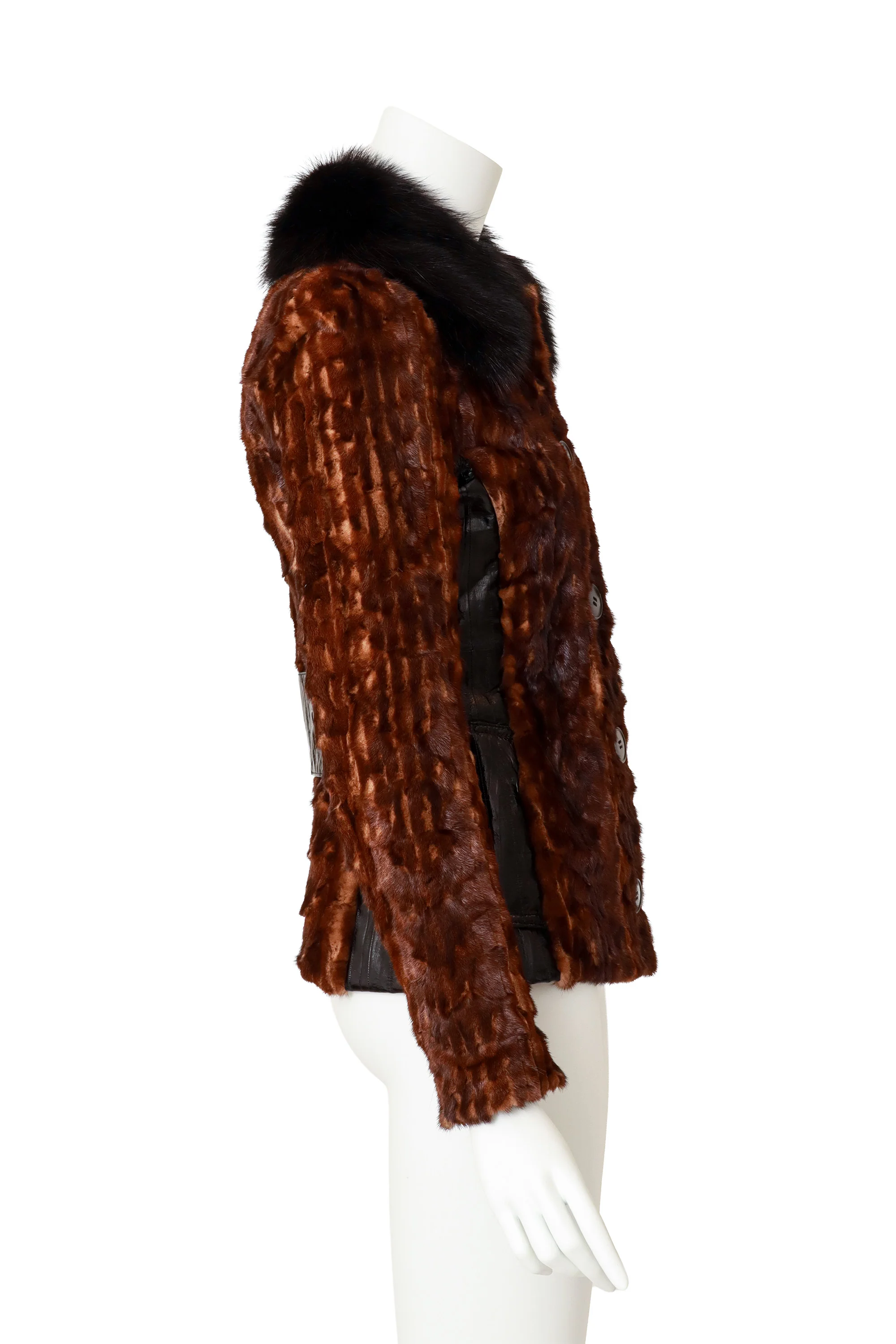 Mink Fur & Eel Tailored Jacket - Image 3