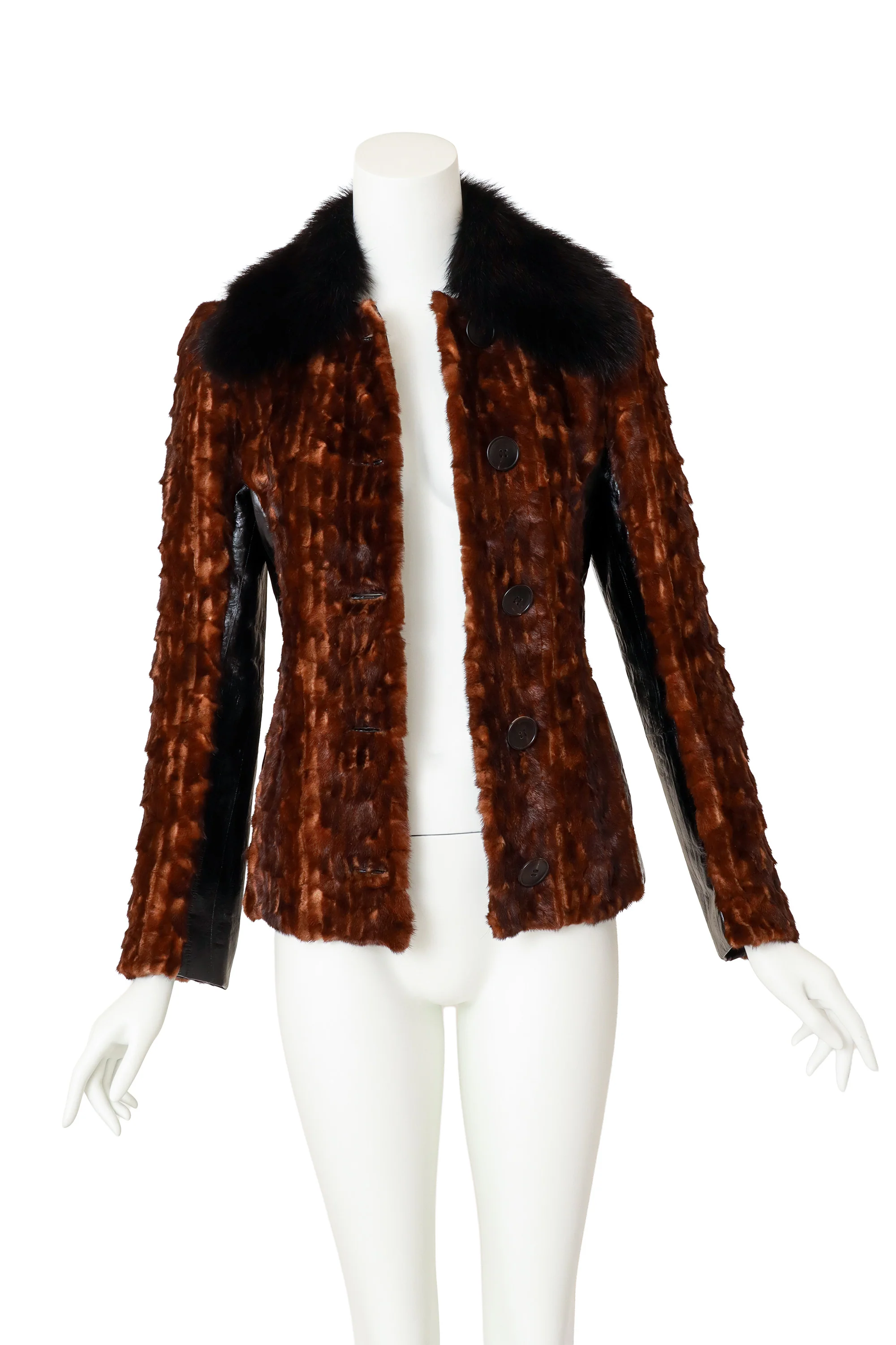 Mink Fur & Eel Tailored Jacket - Image 5