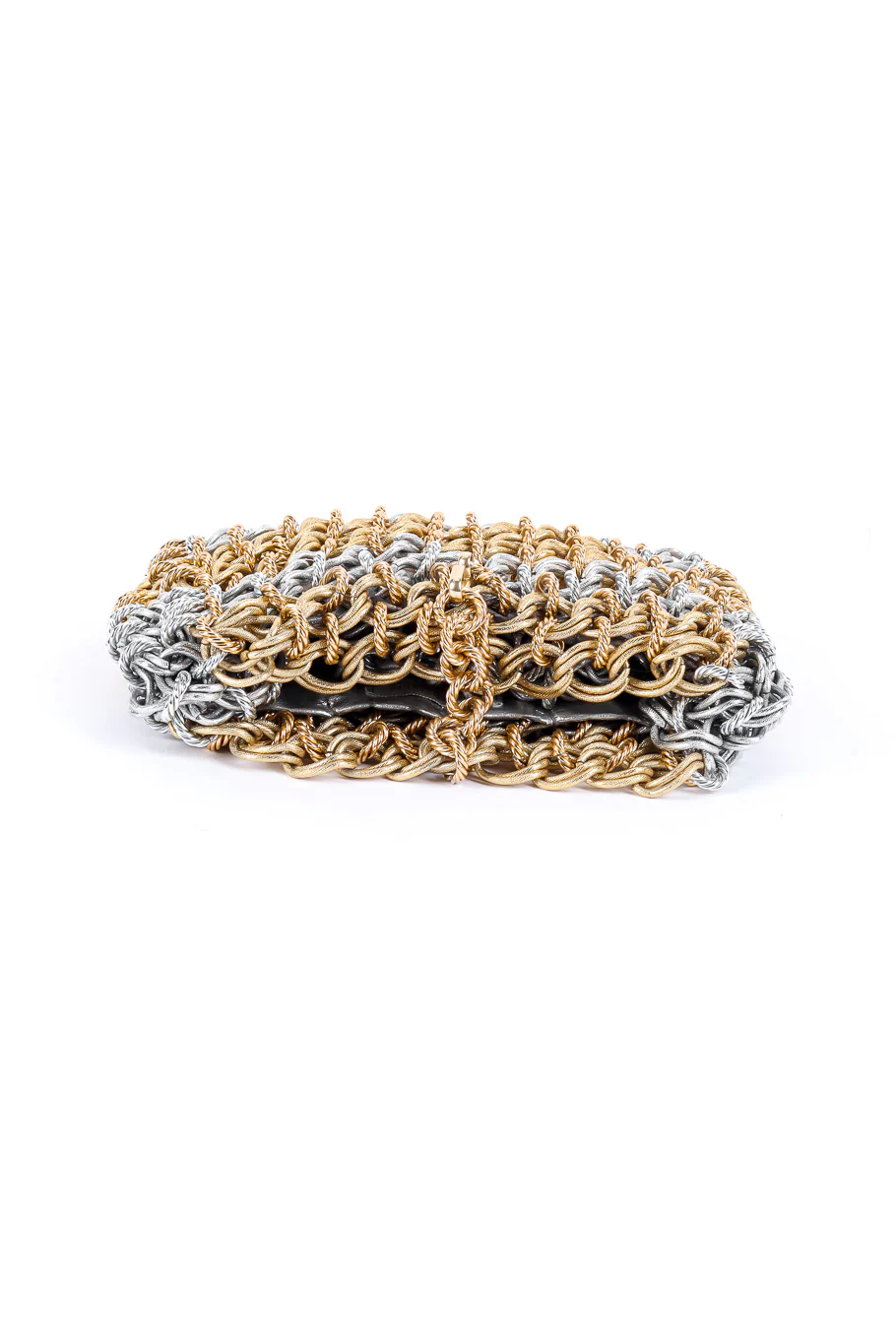 Mixed Metal Chainlink Shoulder Bag - Image 9