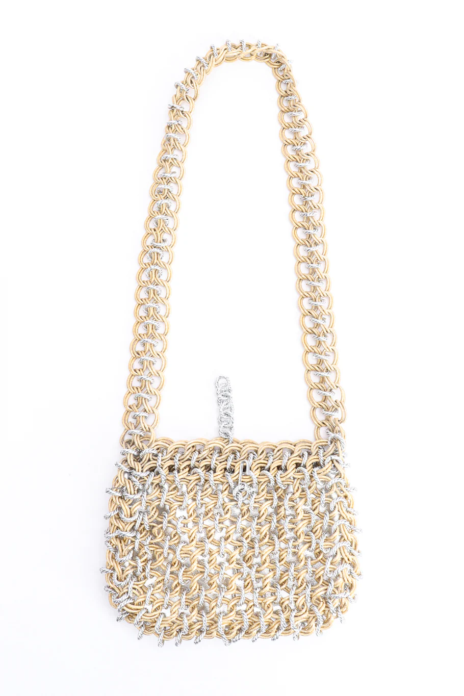 Mixed Metal Chainmail Shoulder Bag