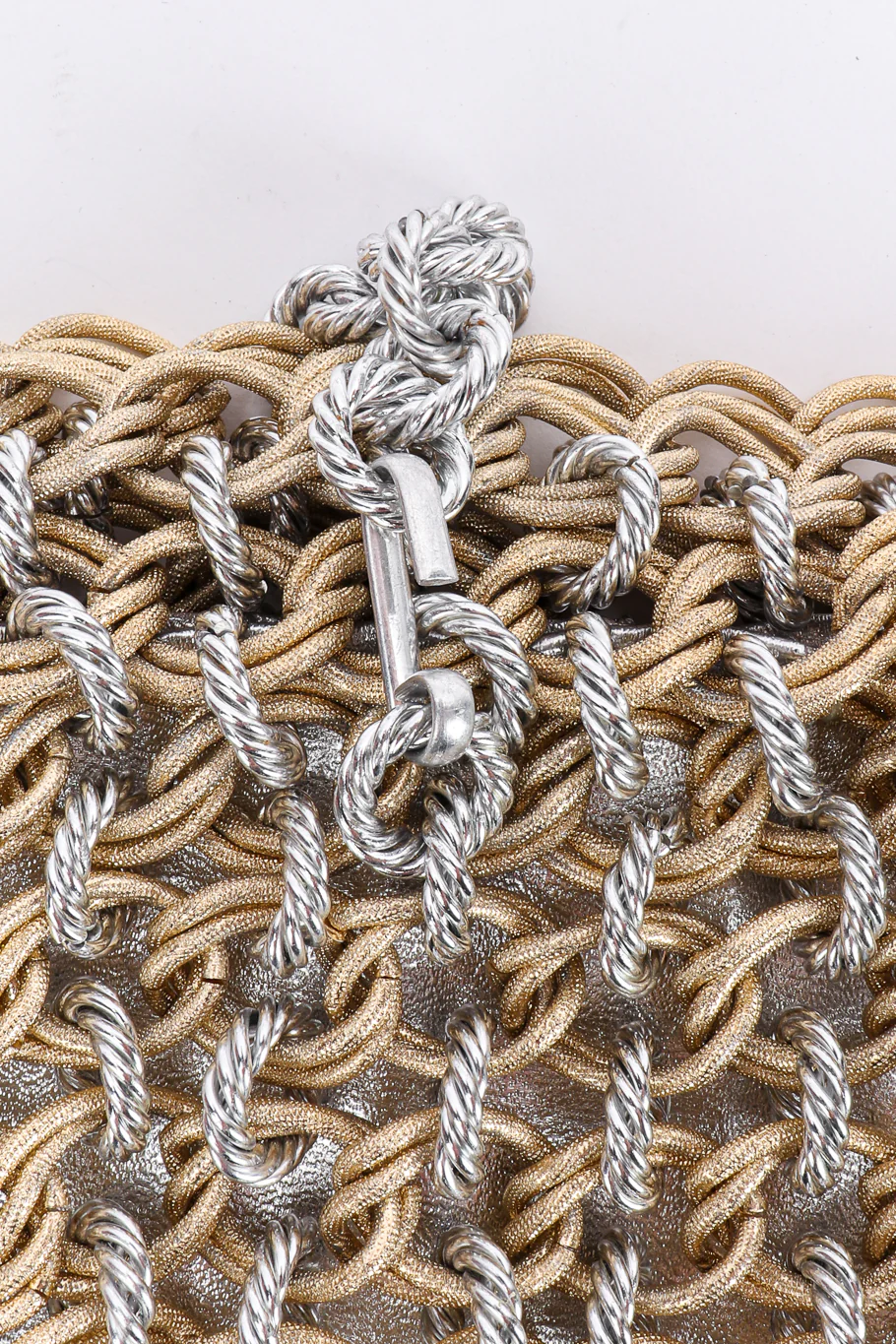 Mixed Metal Chainmail Shoulder Bag - Image 5