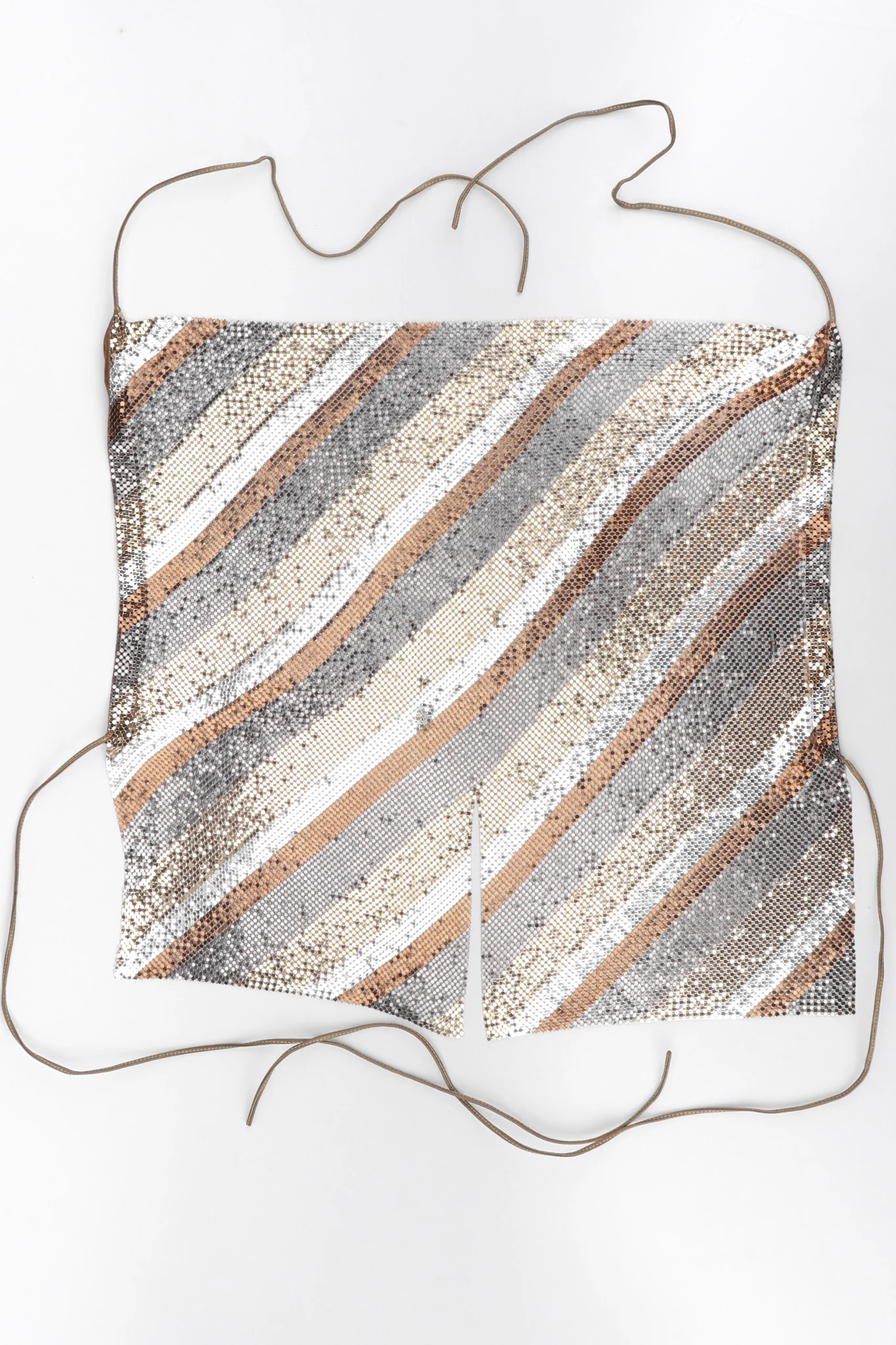 Mixed Metal Mesh Halter Top - Image 13