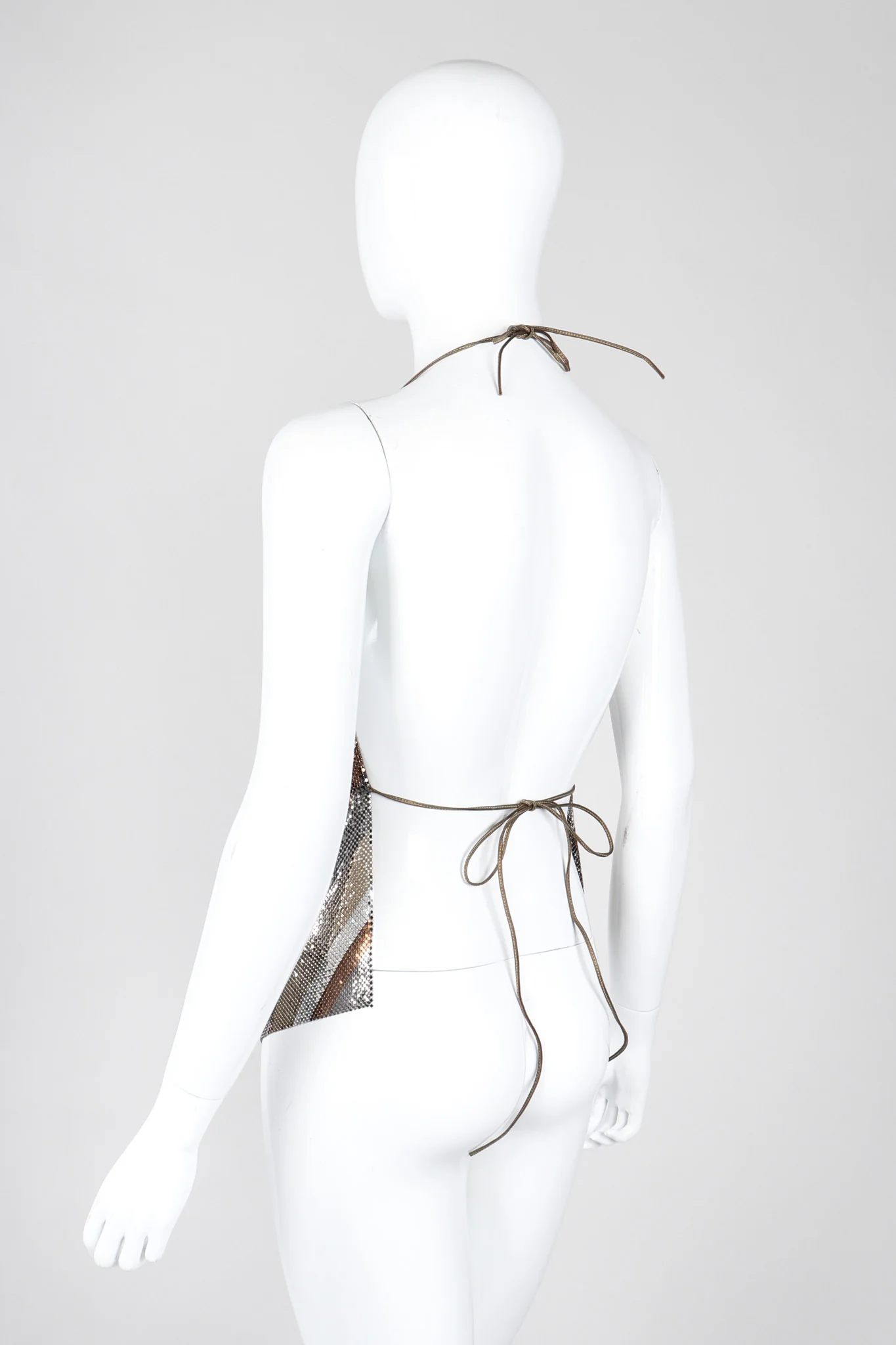 Mixed Metal Mesh Halter Top - Image 6