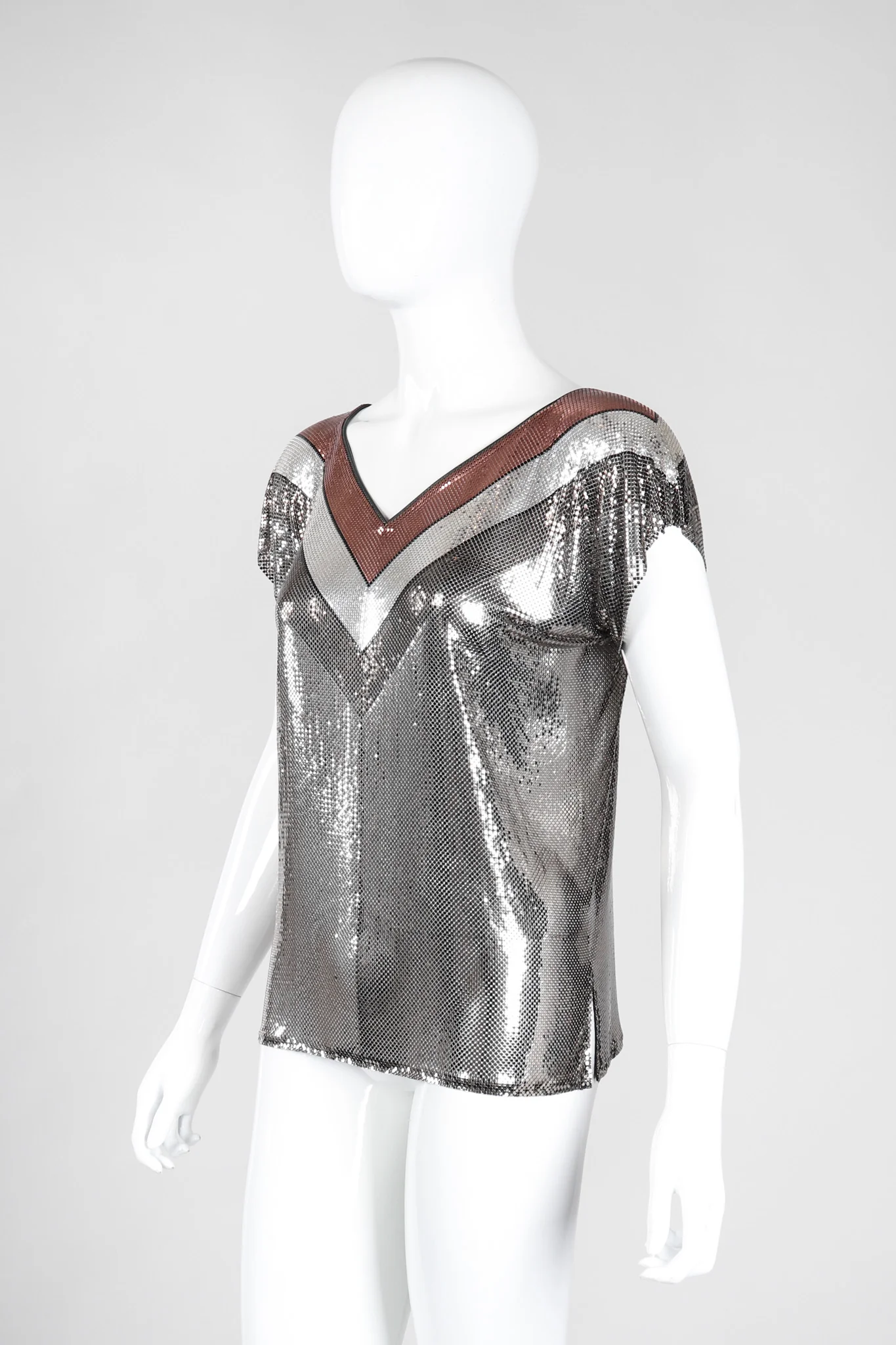 Mixed Metal Mesh Tee - Image 4