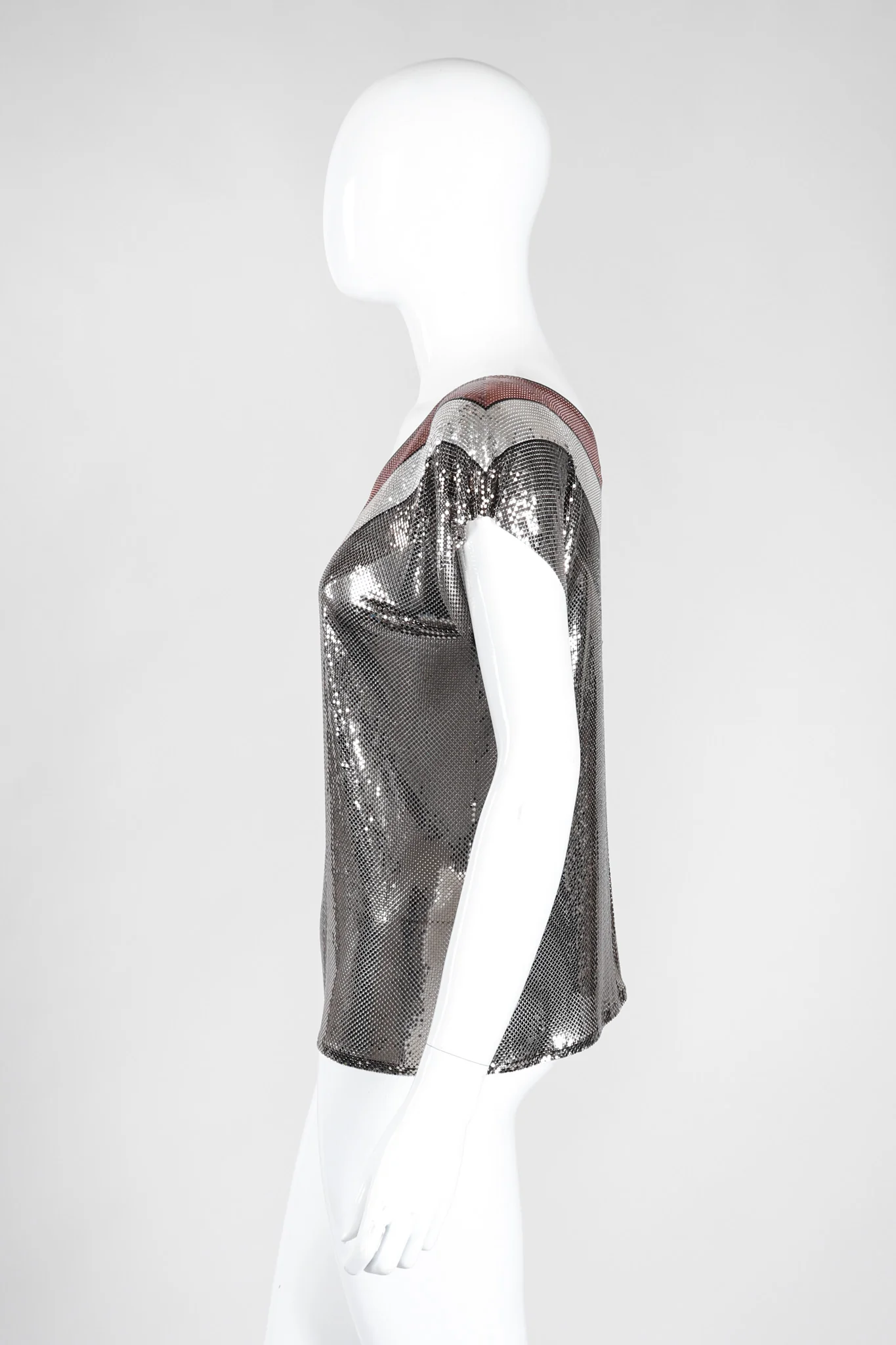 Mixed Metal Mesh Tee - Image 5
