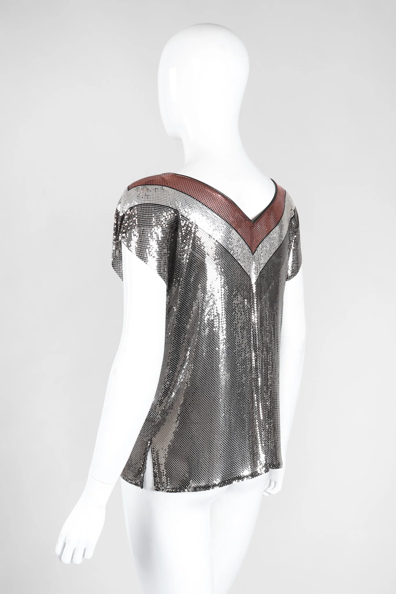 Mixed Metal Mesh Tee - Image 6