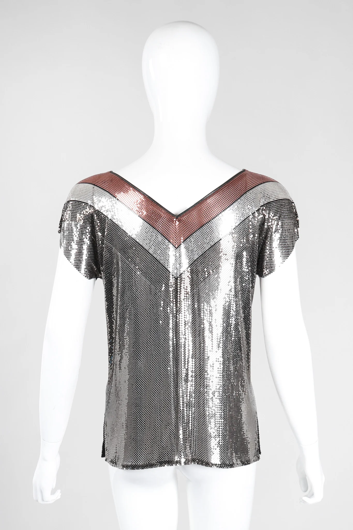 Mixed Metal Mesh Tee - Image 7