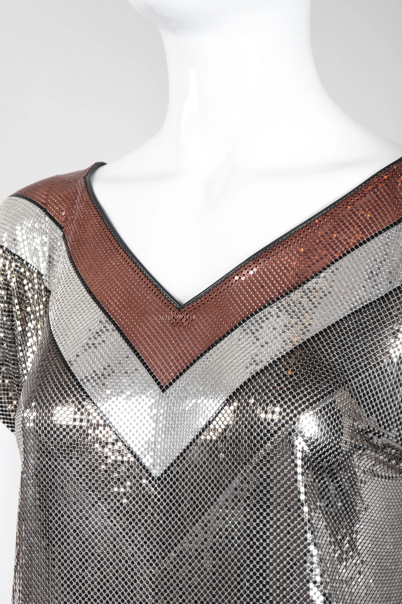 Mixed Metal Mesh Tee - Image 8