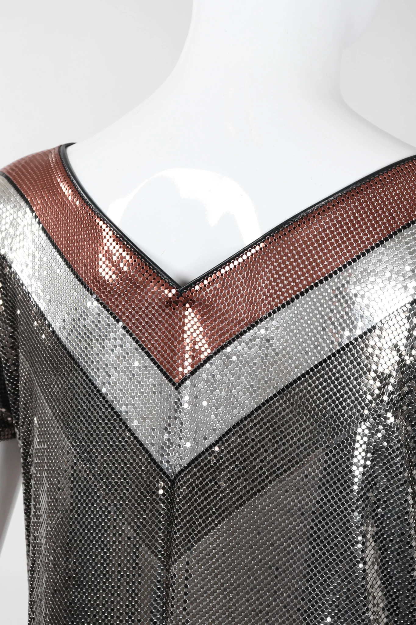 Mixed Metal Mesh Tee - Image 9
